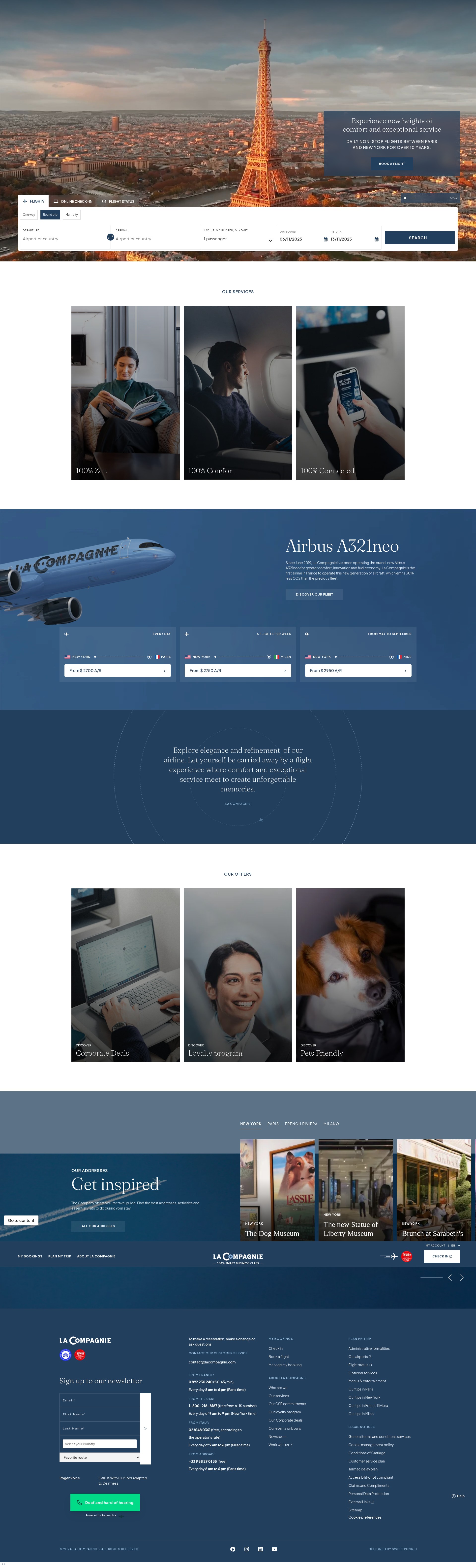Screenshot of lacompagnie.com
