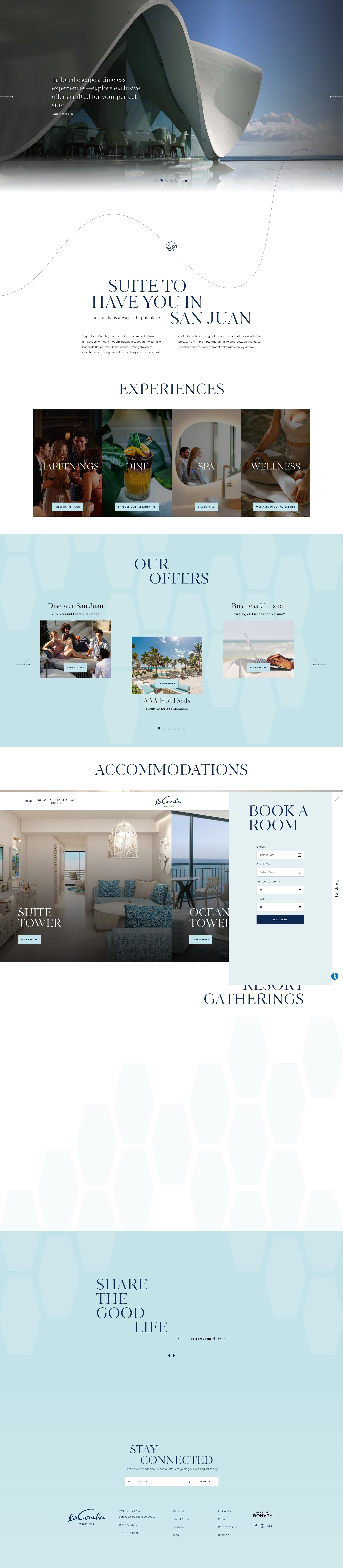 Screenshot of laconcharesort.com