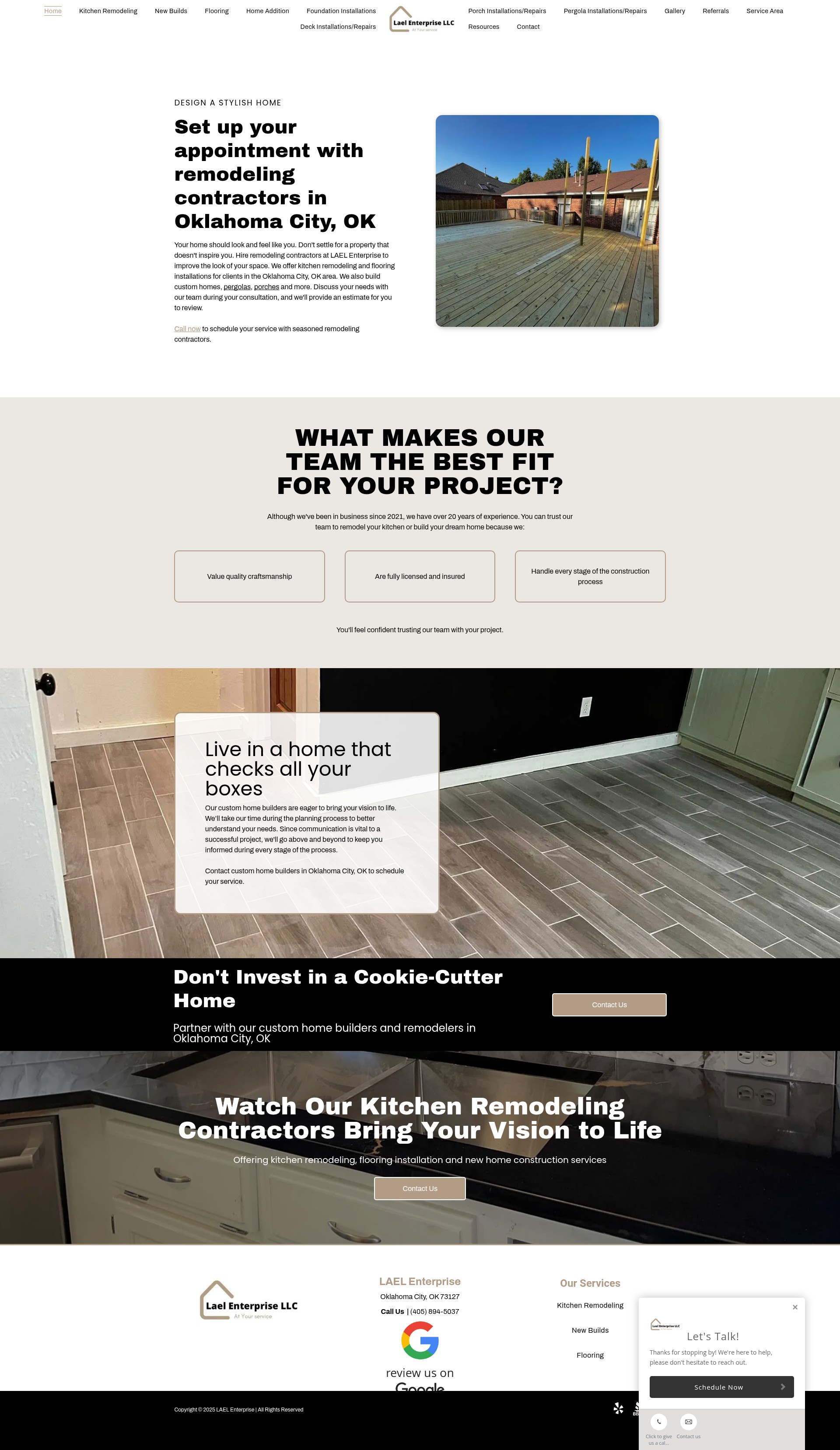 Screenshot of laelenterprise.com