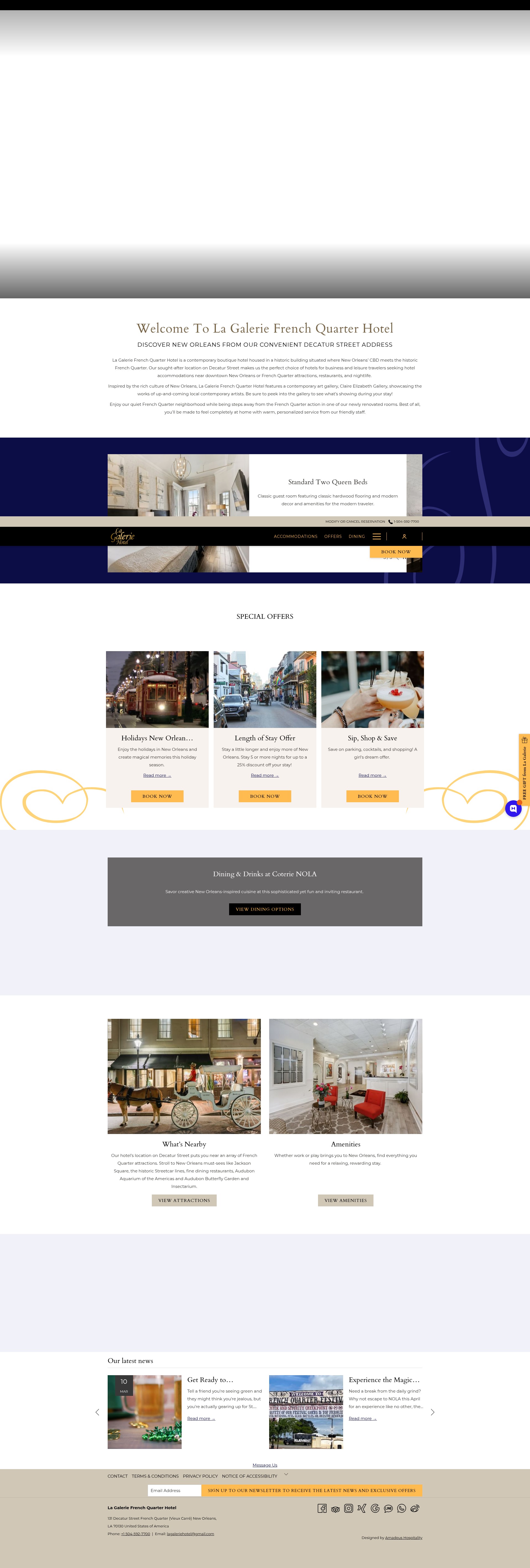 Screenshot of lagaleriehotel.com