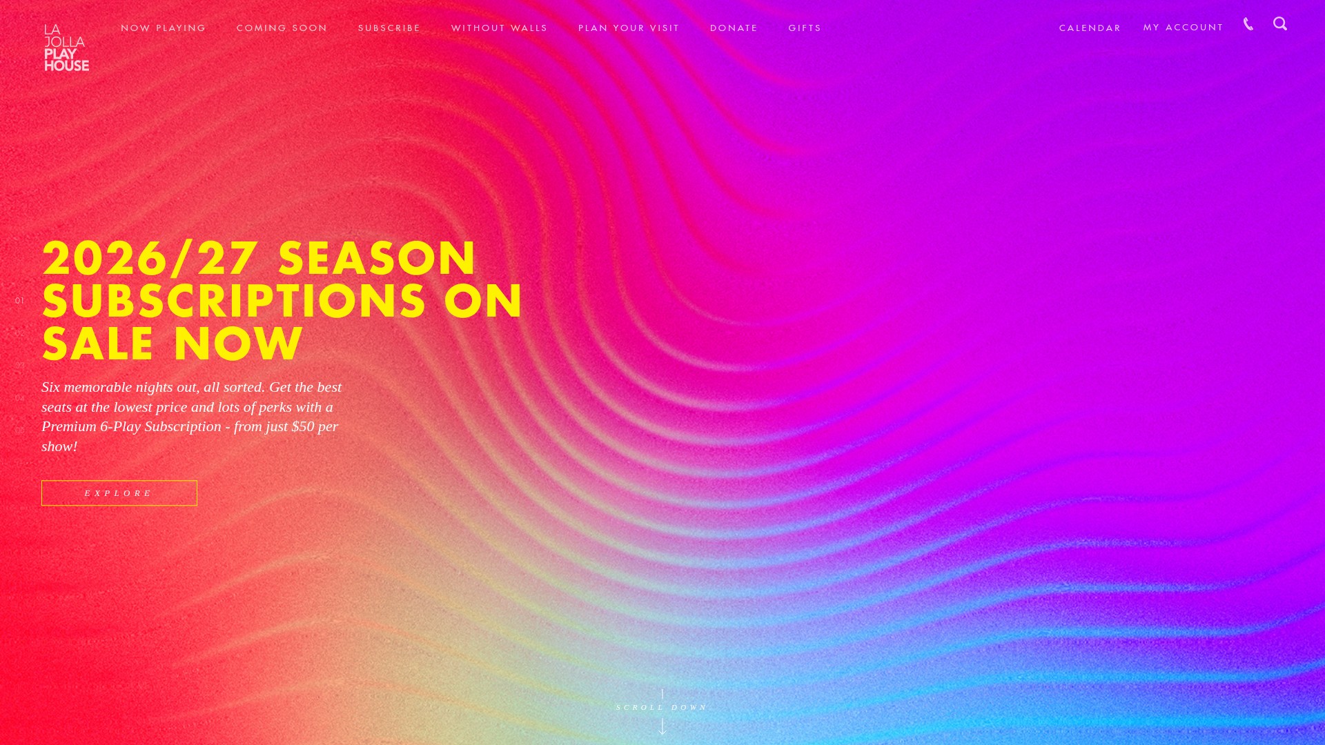 Screenshot of lajollaplayhouse.org