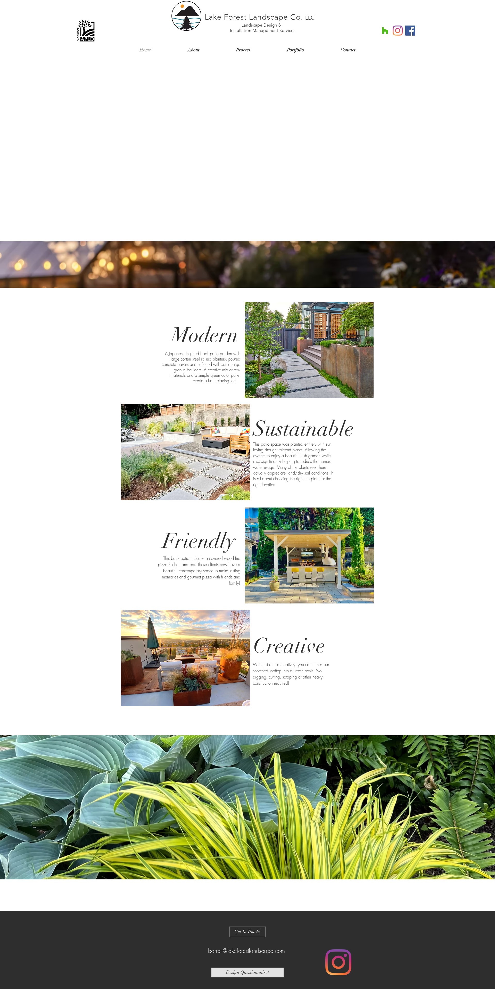 Screenshot of lakeforestlandscape.com