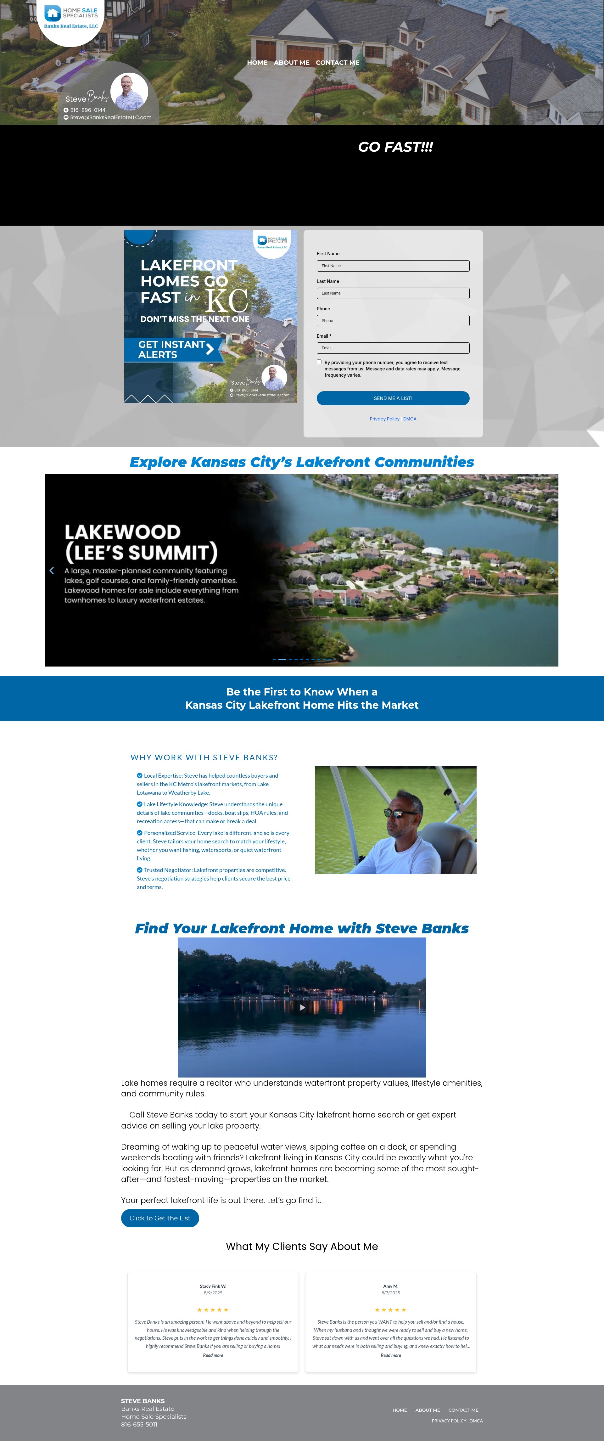 Screenshot of lakefronthomes.homesalespecialists.com