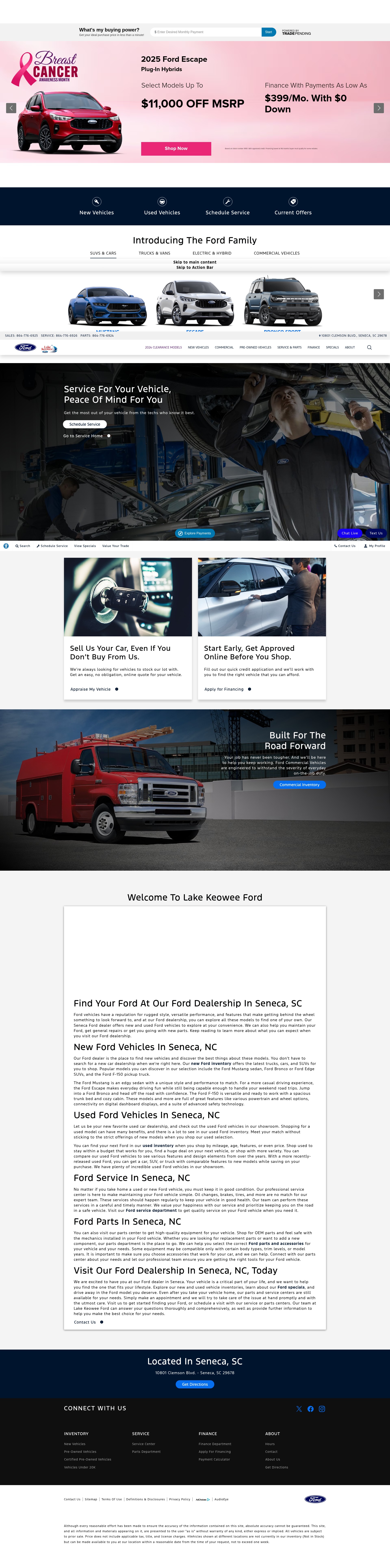 Screenshot of lakekeoweeford.com