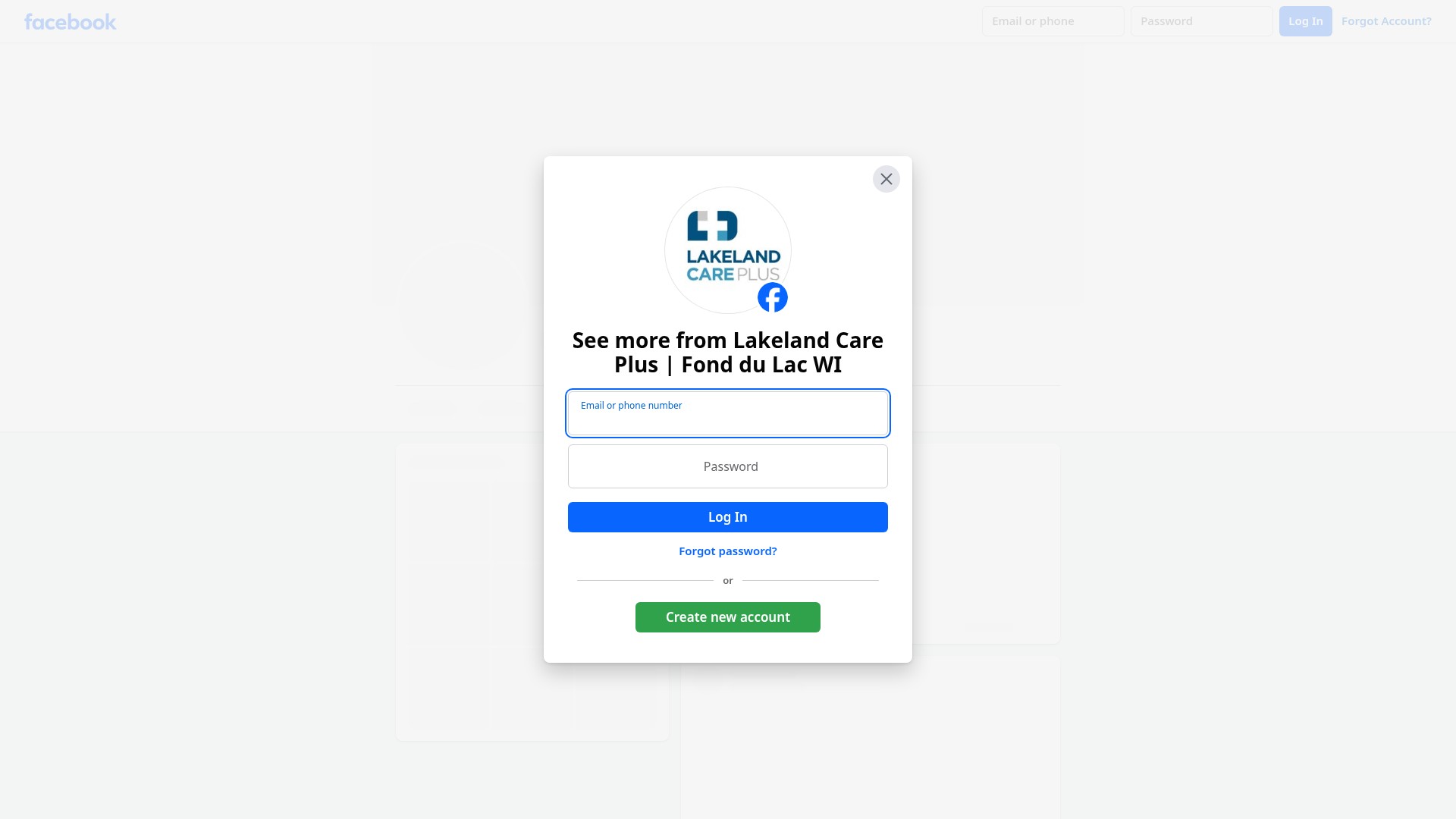 Screenshot of lakelandcareplusinc.com
