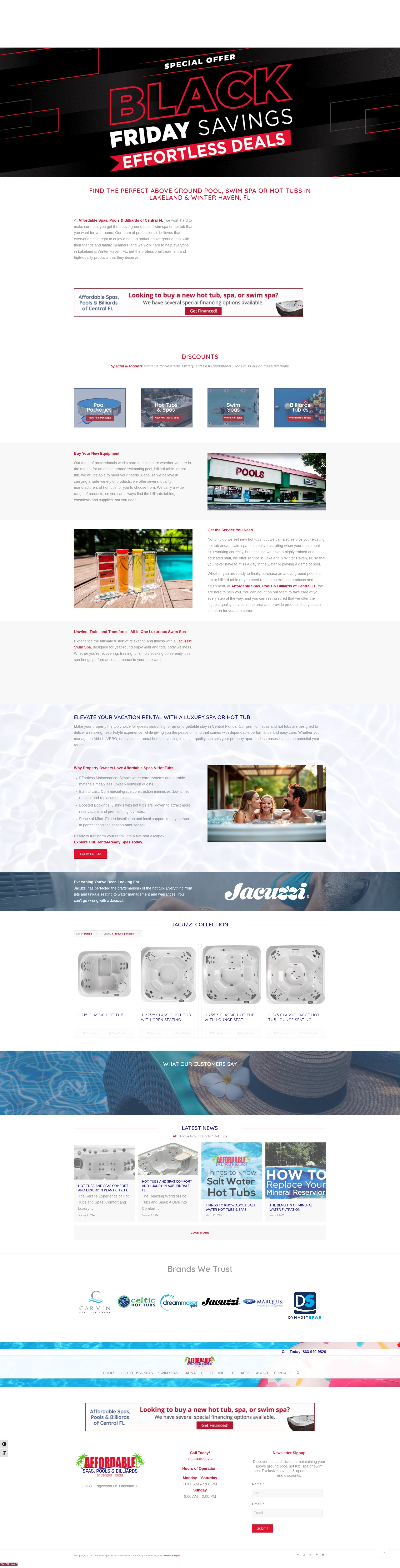 Screenshot of lakelandhottubpoolandpatio.us
