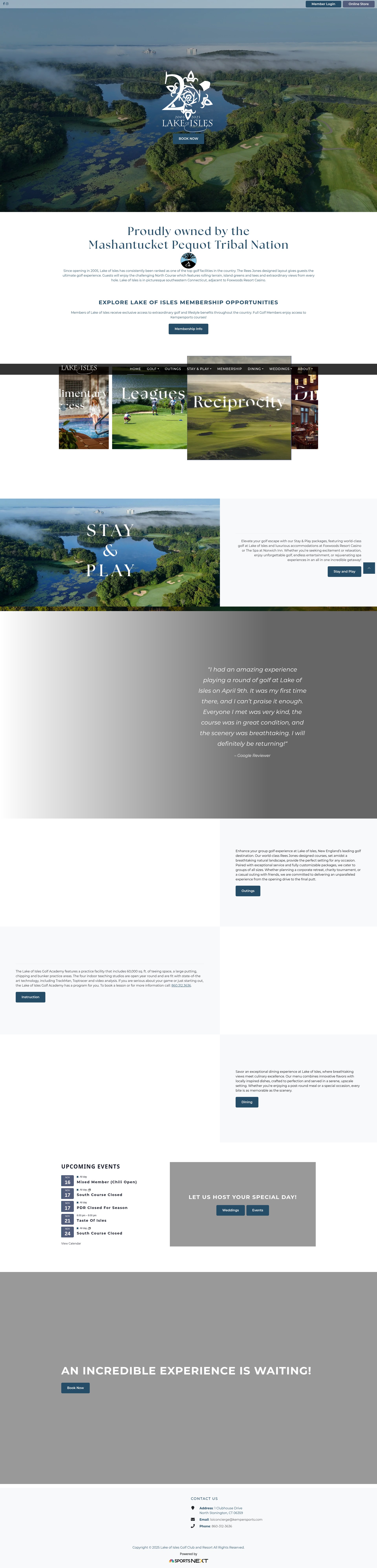 Screenshot of lakeofisles.com