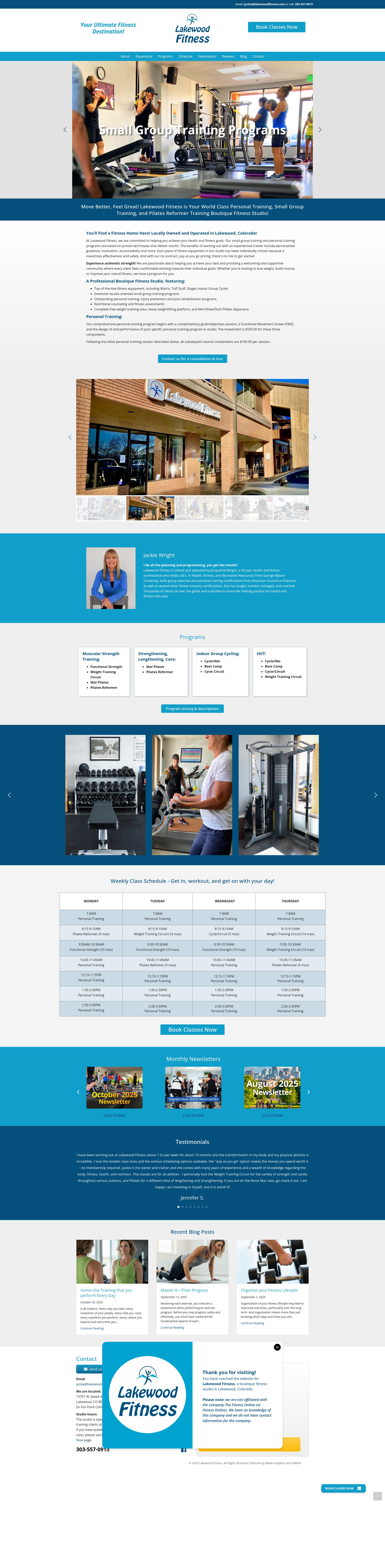 Screenshot of lakewoodfitness.com