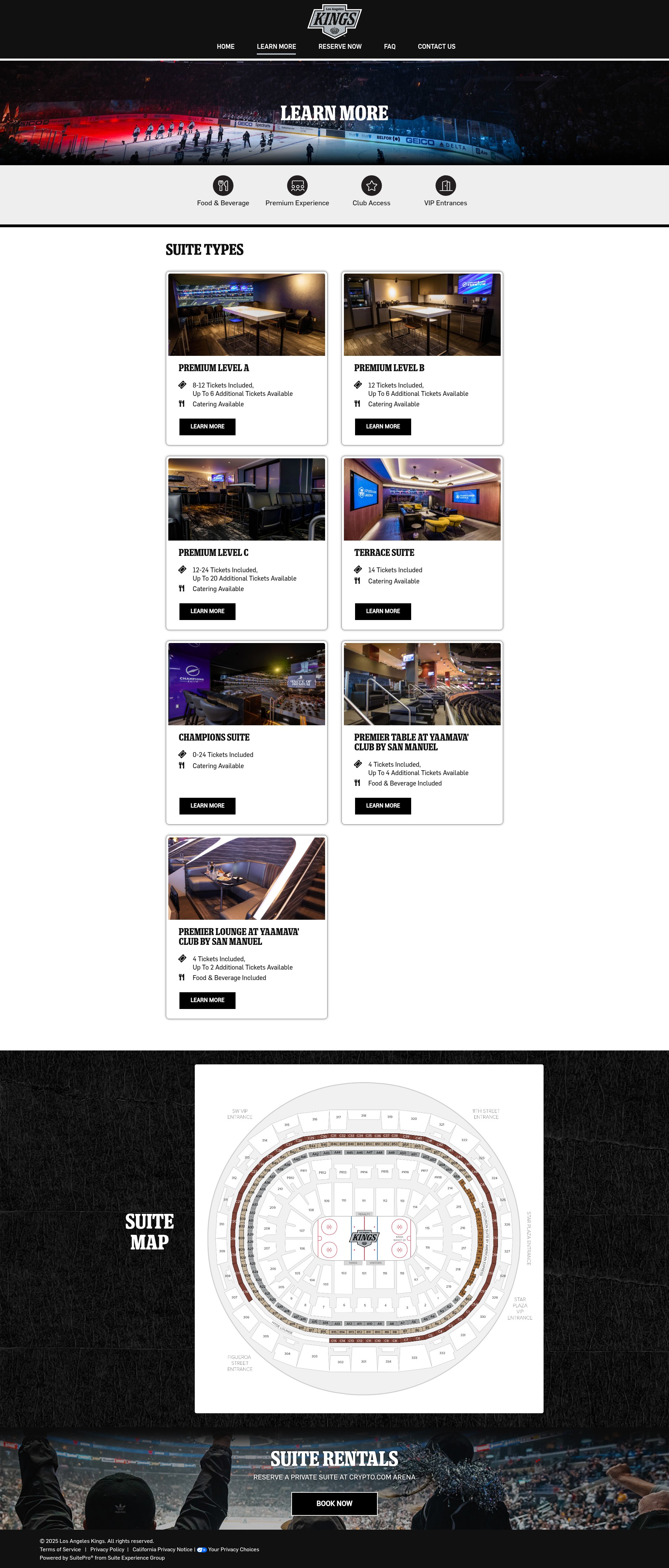 Screenshot of lakingssuites.com