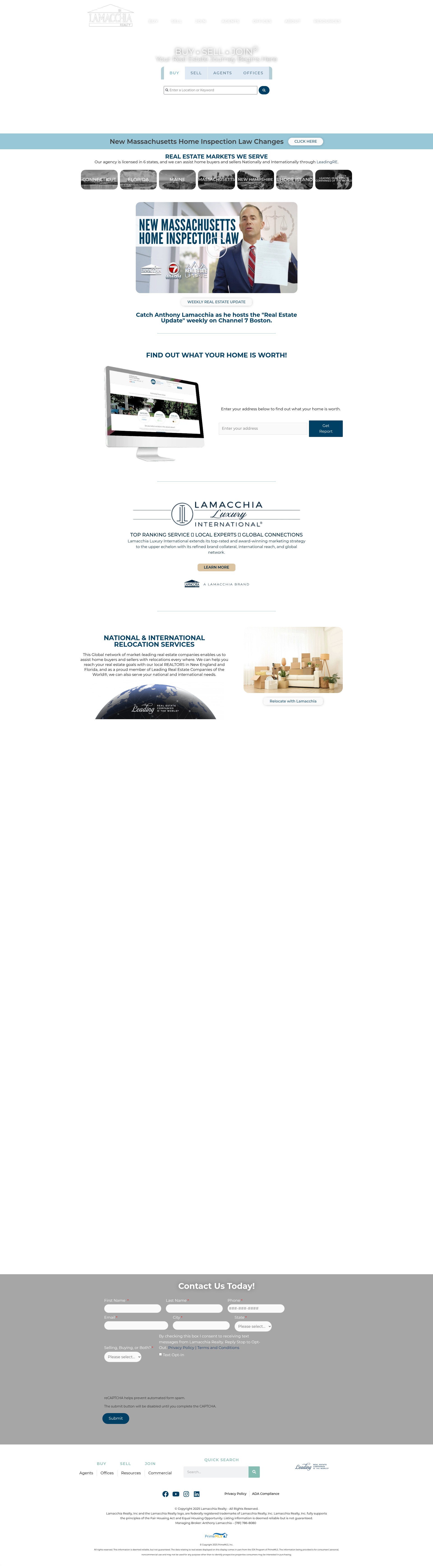 Screenshot of lamacchiarealty.com