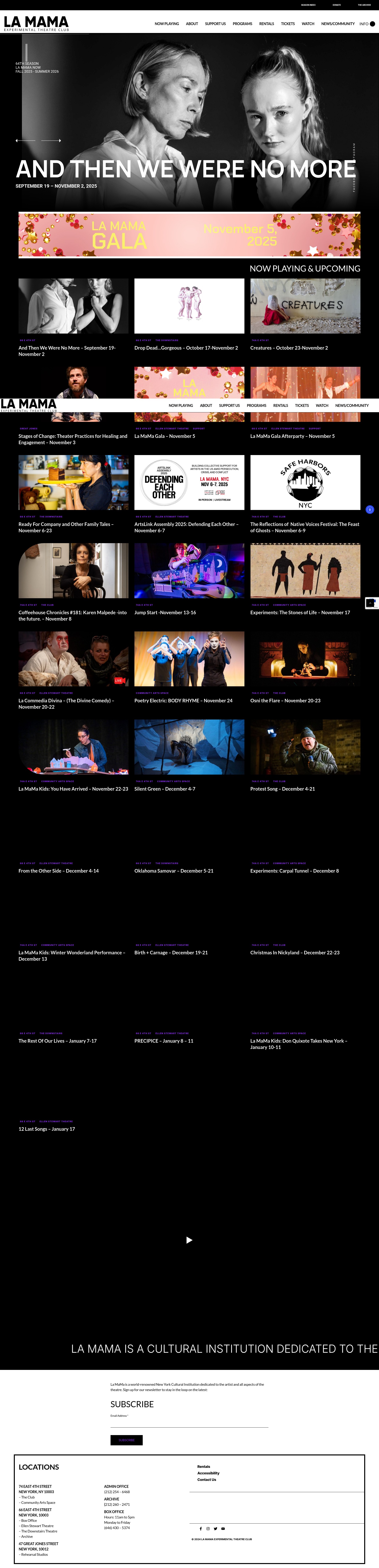 Screenshot of lamama.org