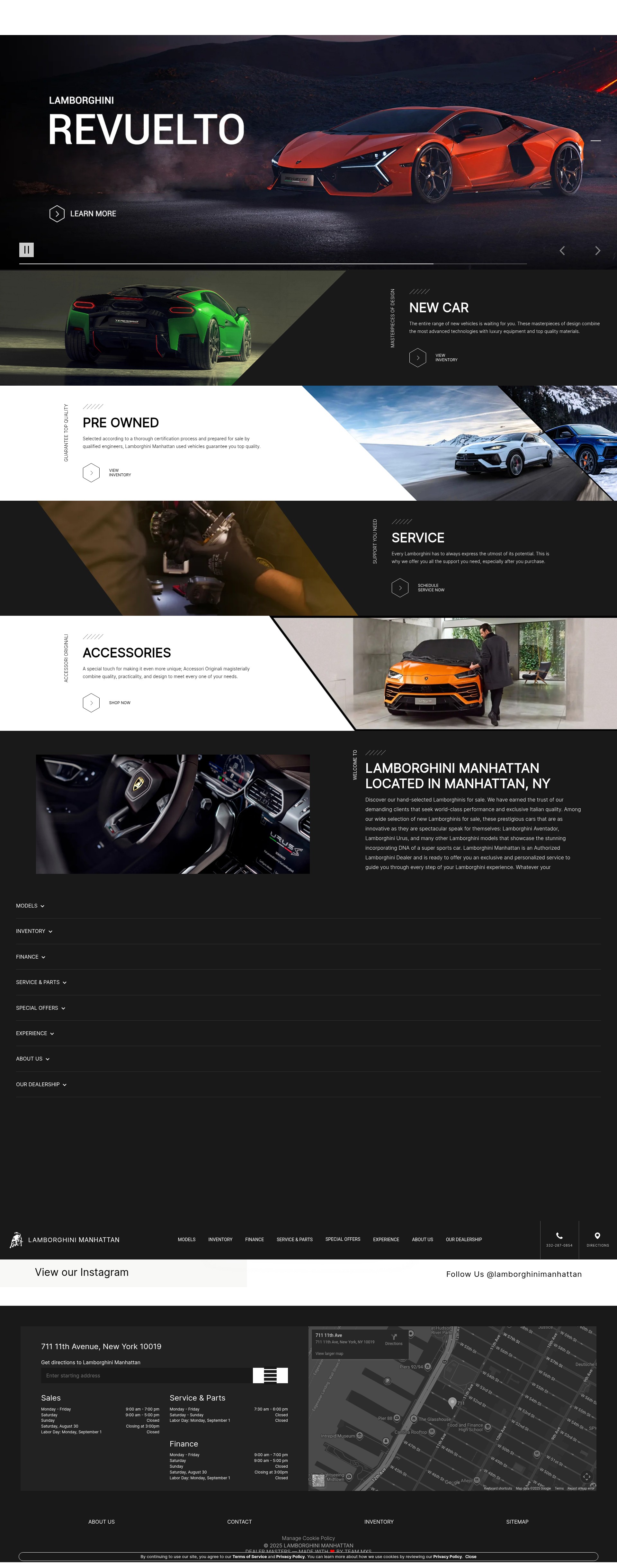 Screenshot of lamborghinimanhattan.com
