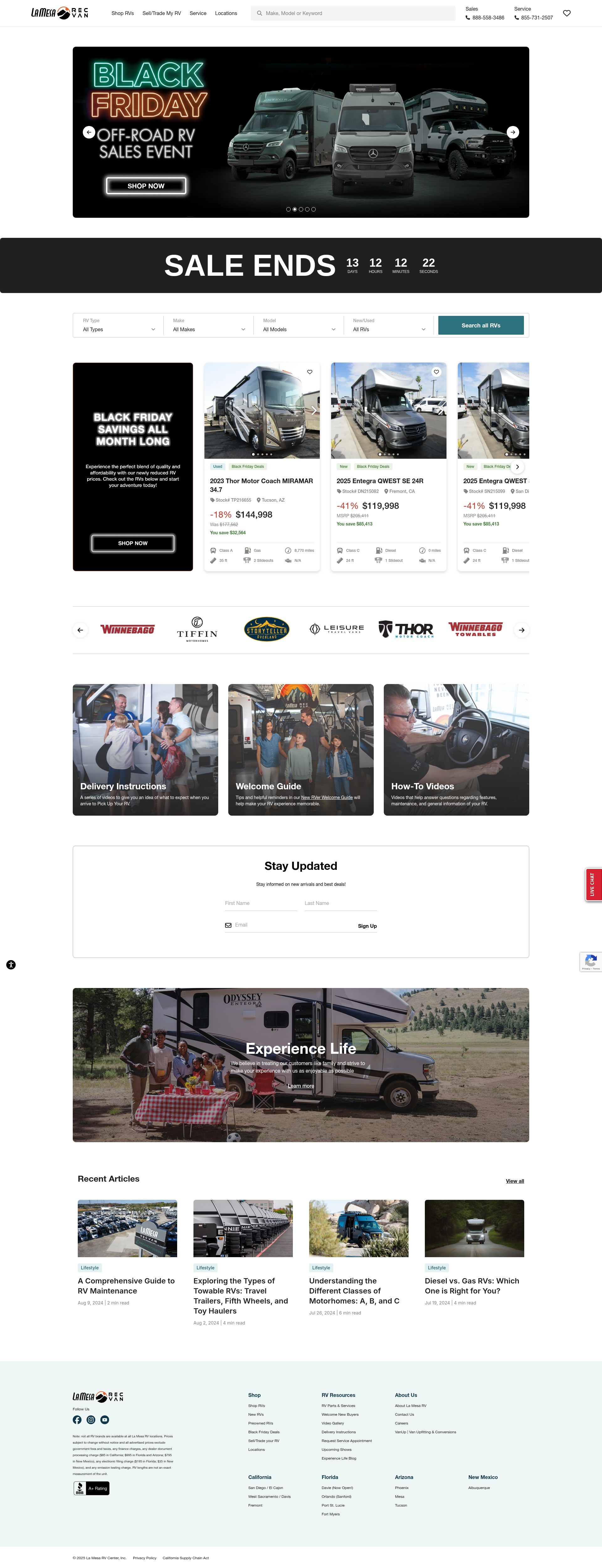 Screenshot of lamesarv.com