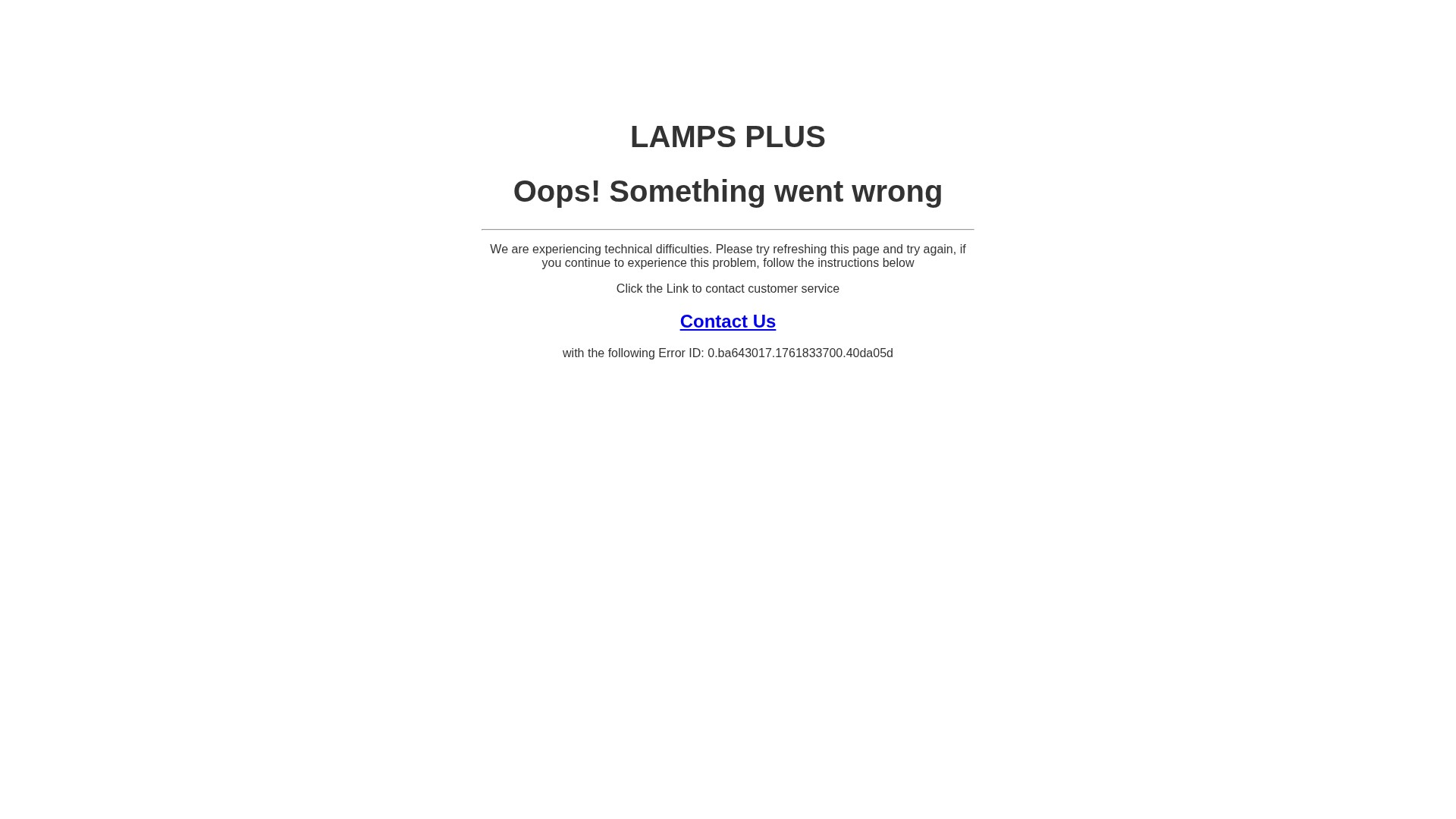 Screenshot of lampsplus.com