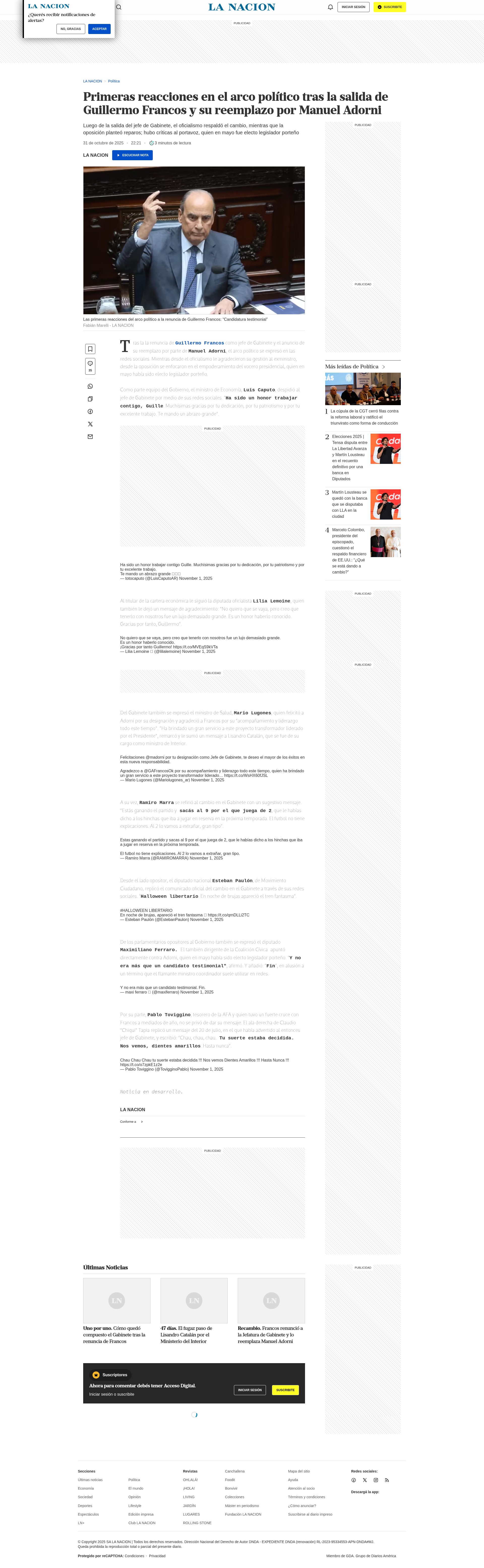 Screenshot of lanacion.com.ar