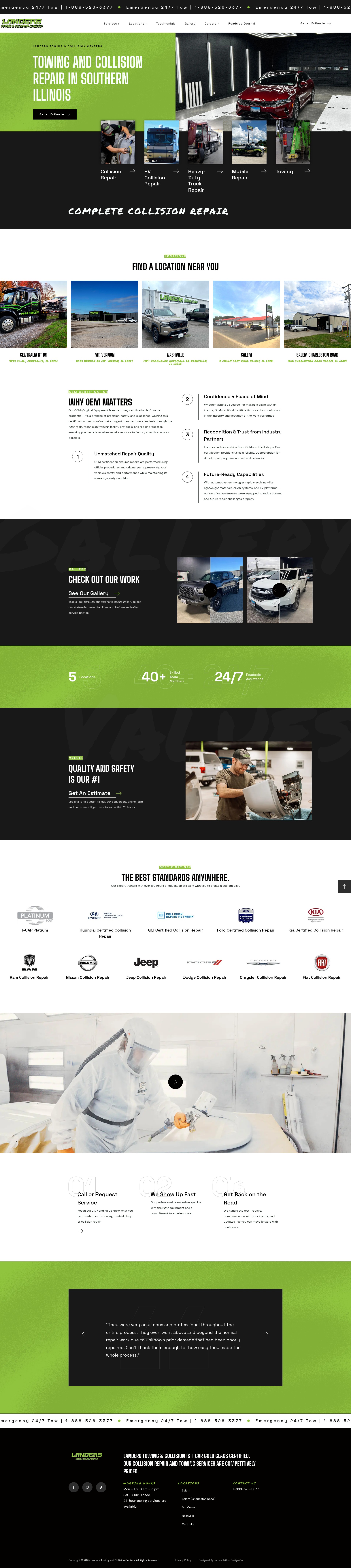 Screenshot of landersauto.com