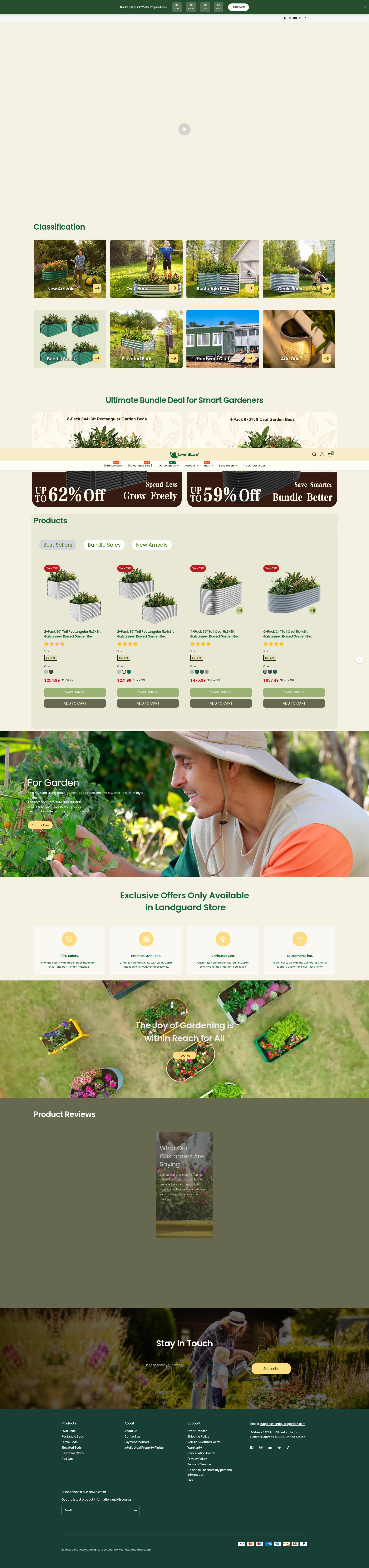 Screenshot of landguardgarden.com