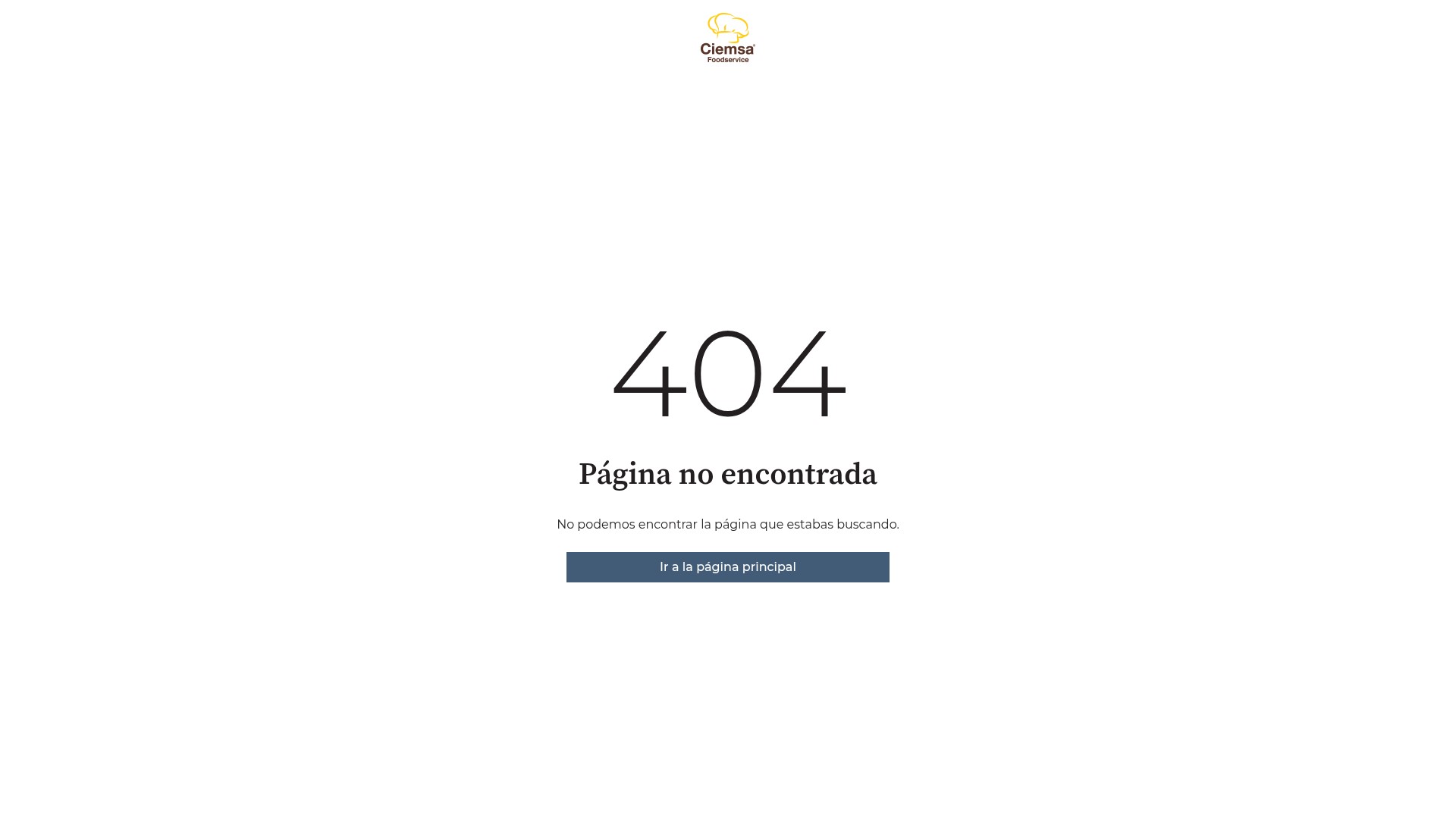 Screenshot of landing.ciemsafoodservice.com