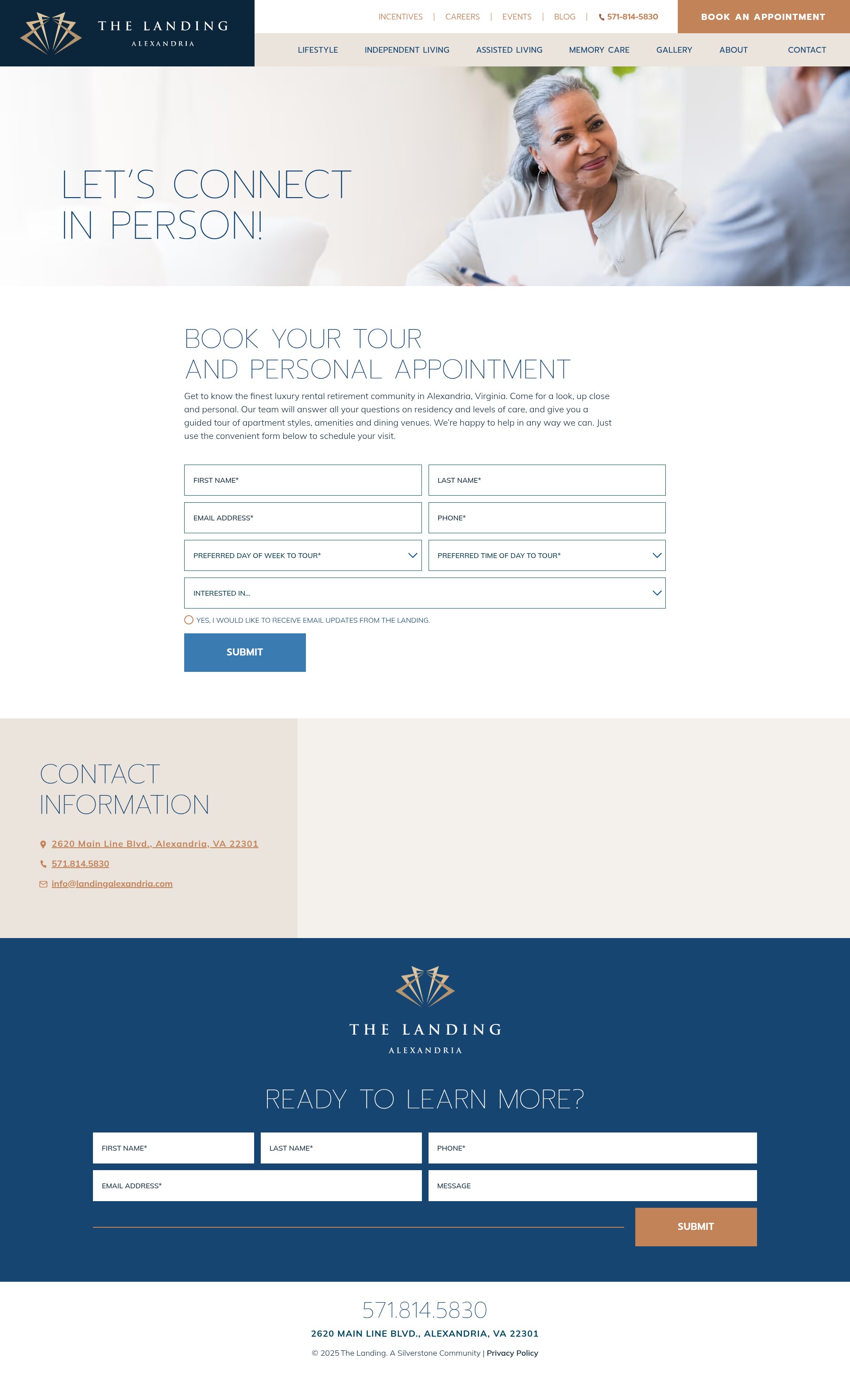 Screenshot of landingalexandria.com
