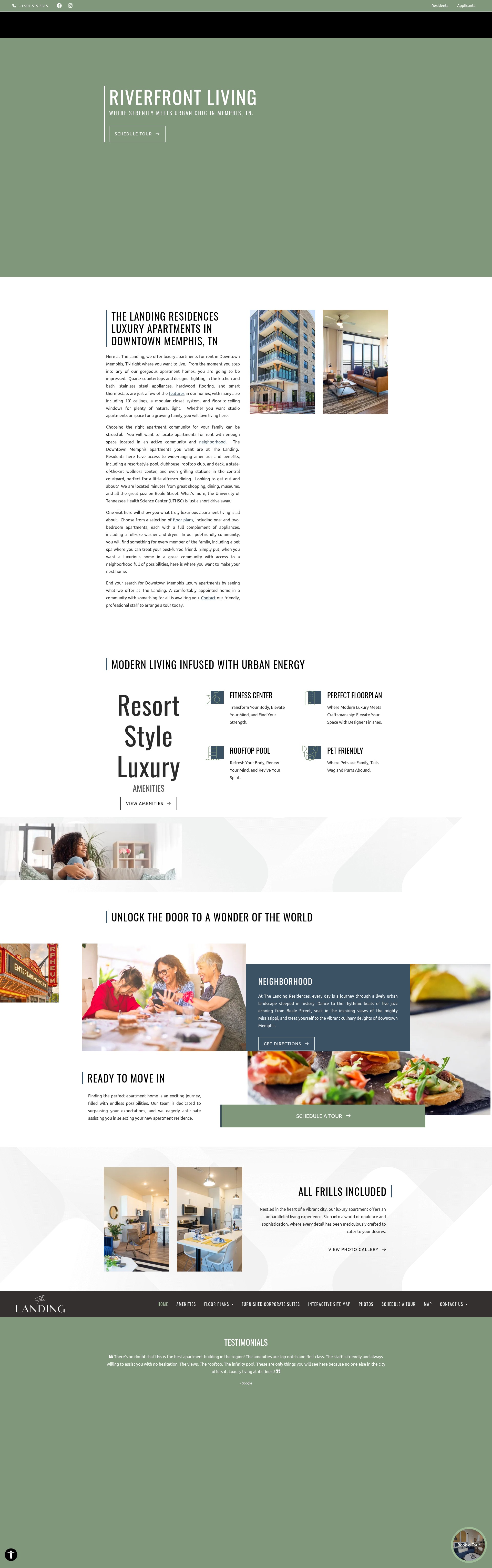 Screenshot of landingresidences.com