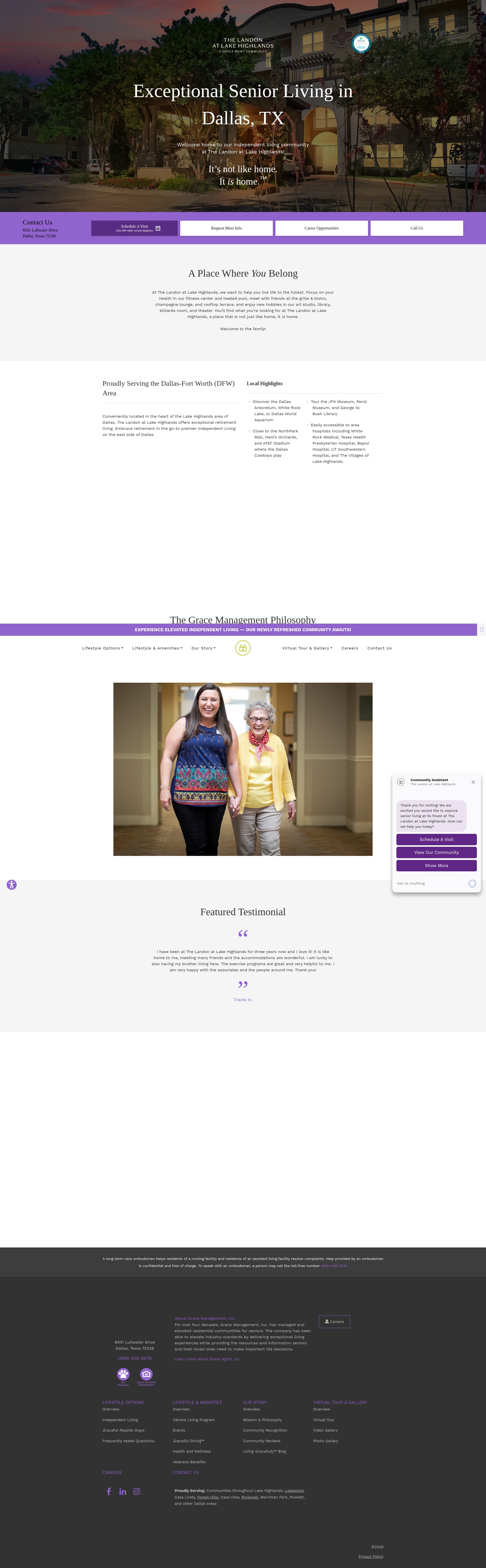 Screenshot of landonatlakehighlands.com