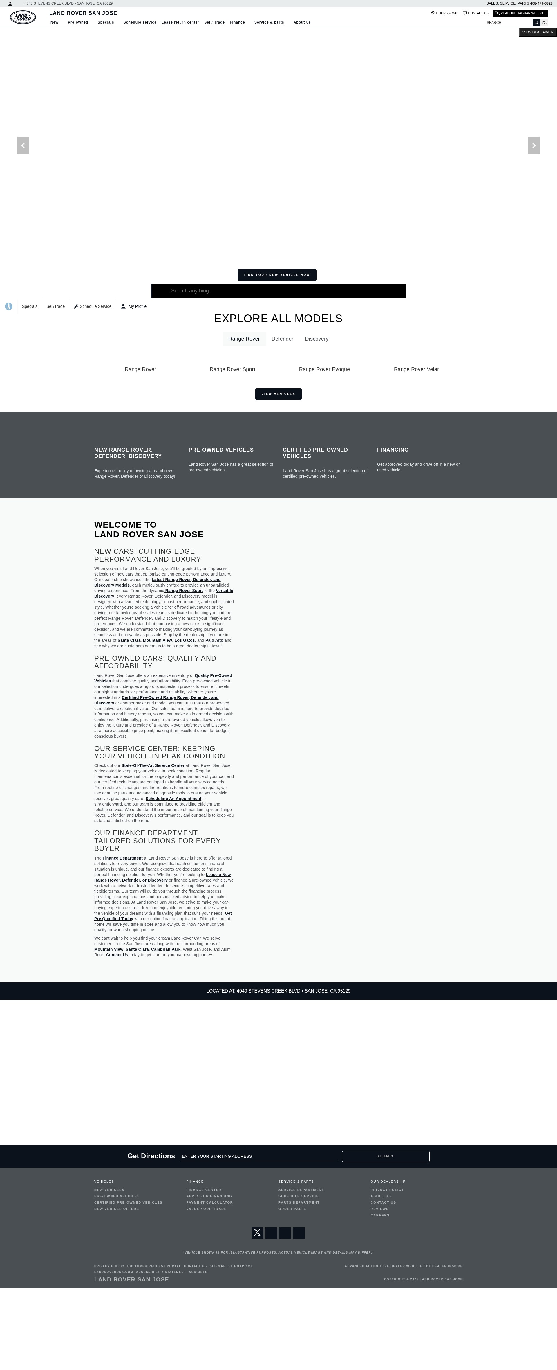 Screenshot of landroversanjose.com