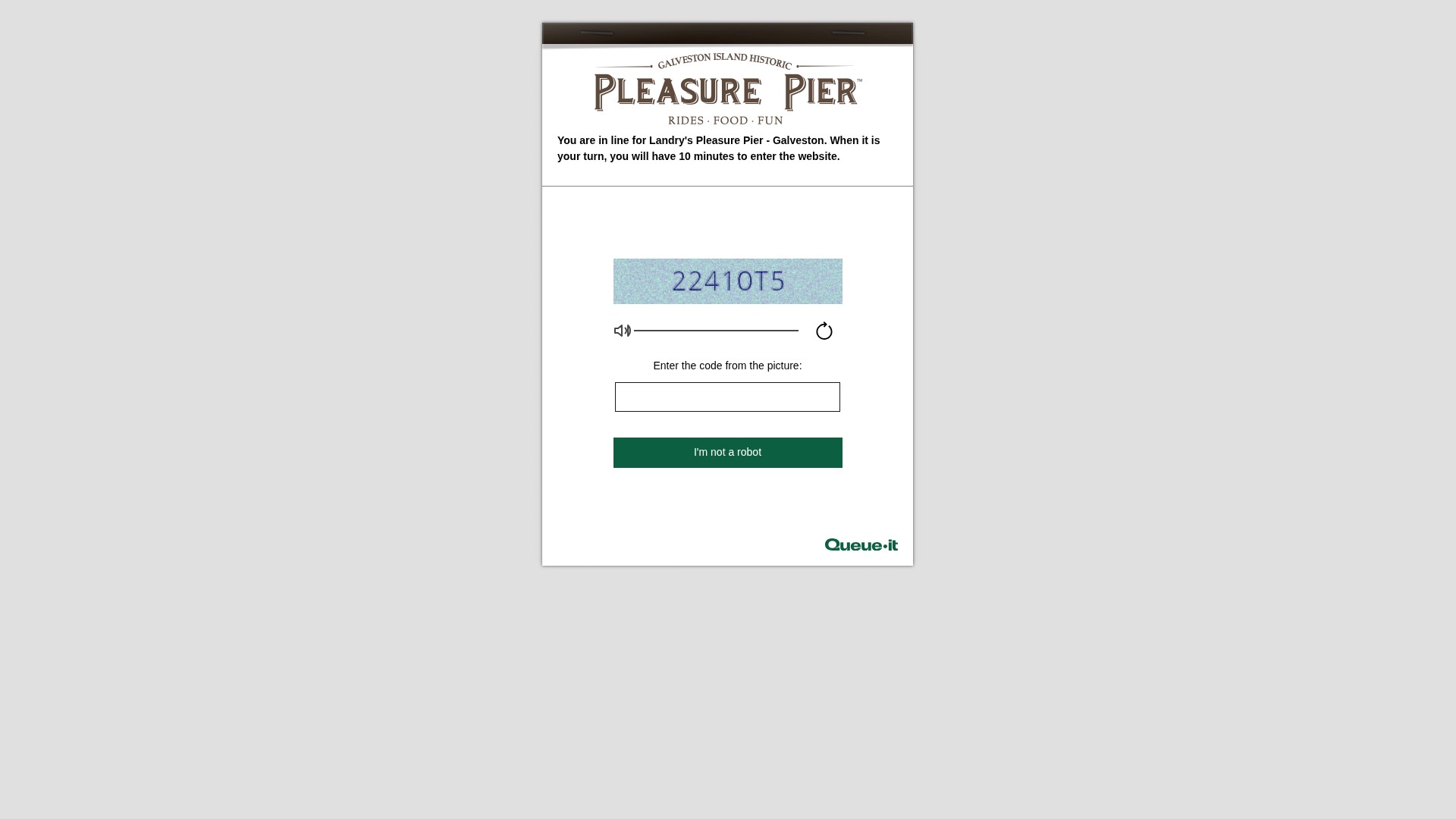 Screenshot of landrys-ppier.secure-cdn.na3.accessoticketing.com