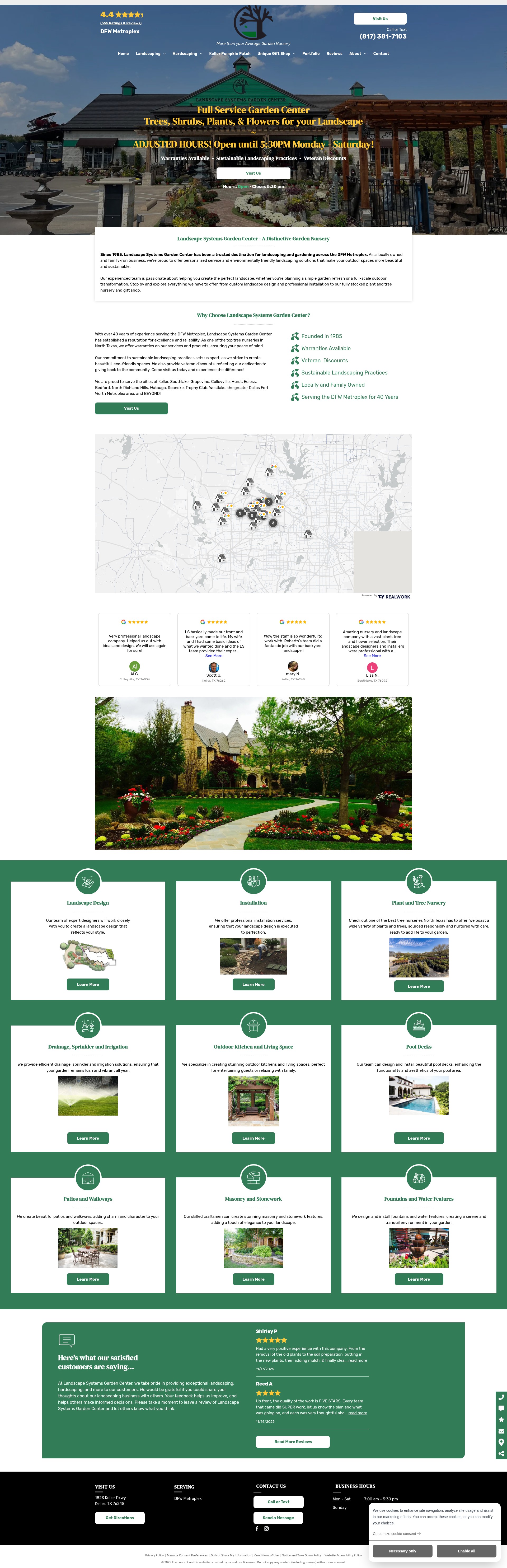 Screenshot of landscapesystems.com