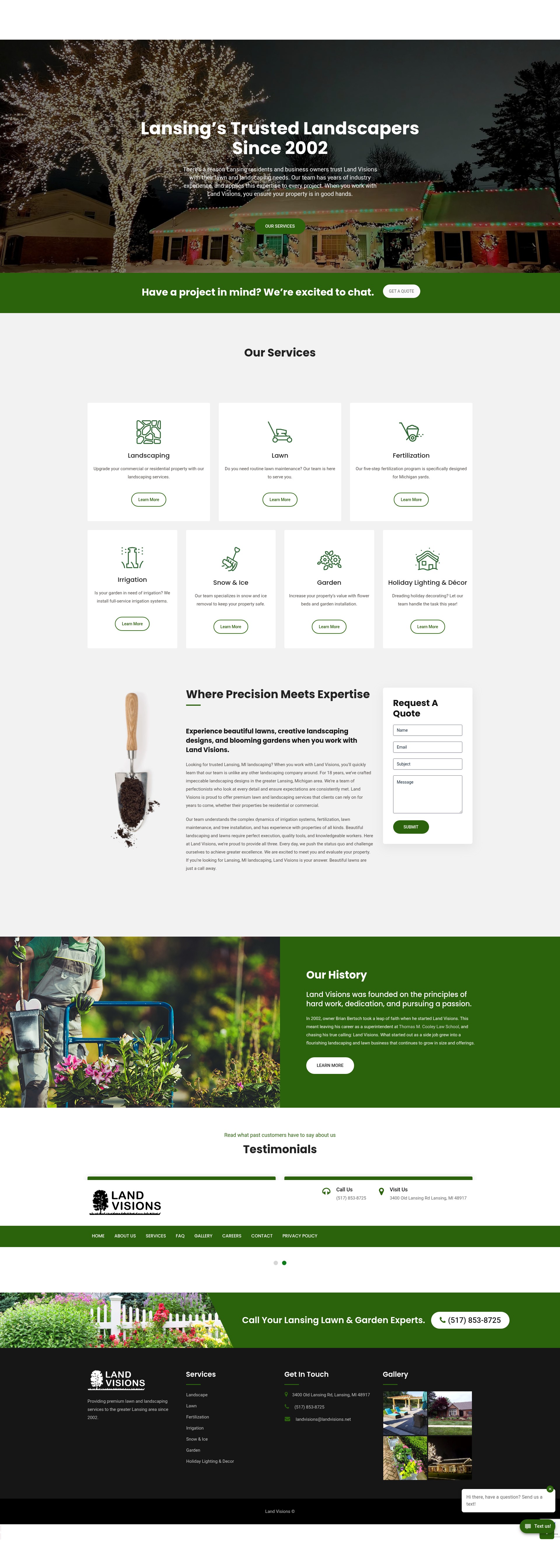 Screenshot of landvisions.net