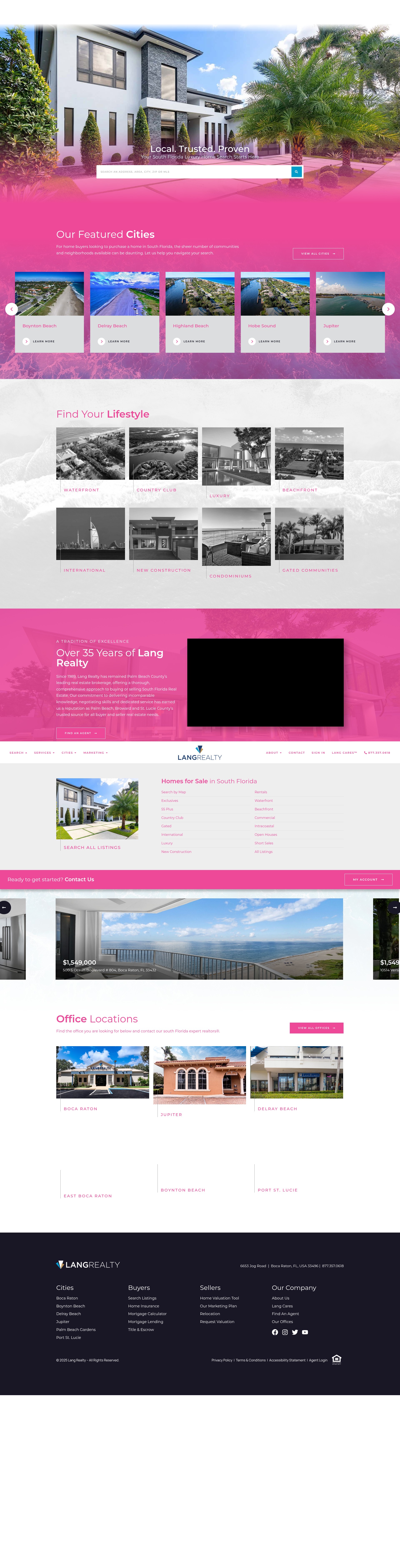 Screenshot of langrealty.com