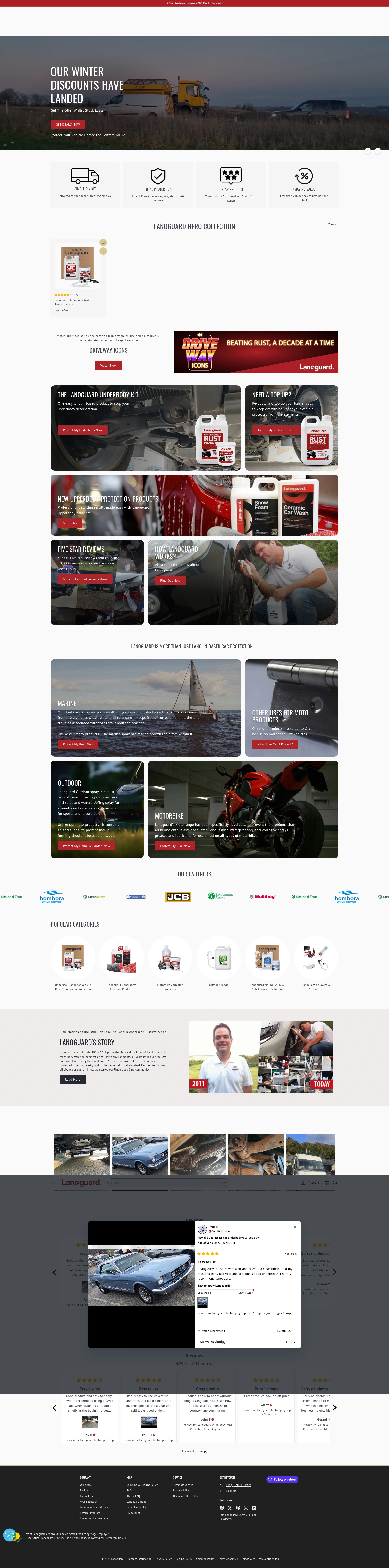 Screenshot of lanoguard.co.uk