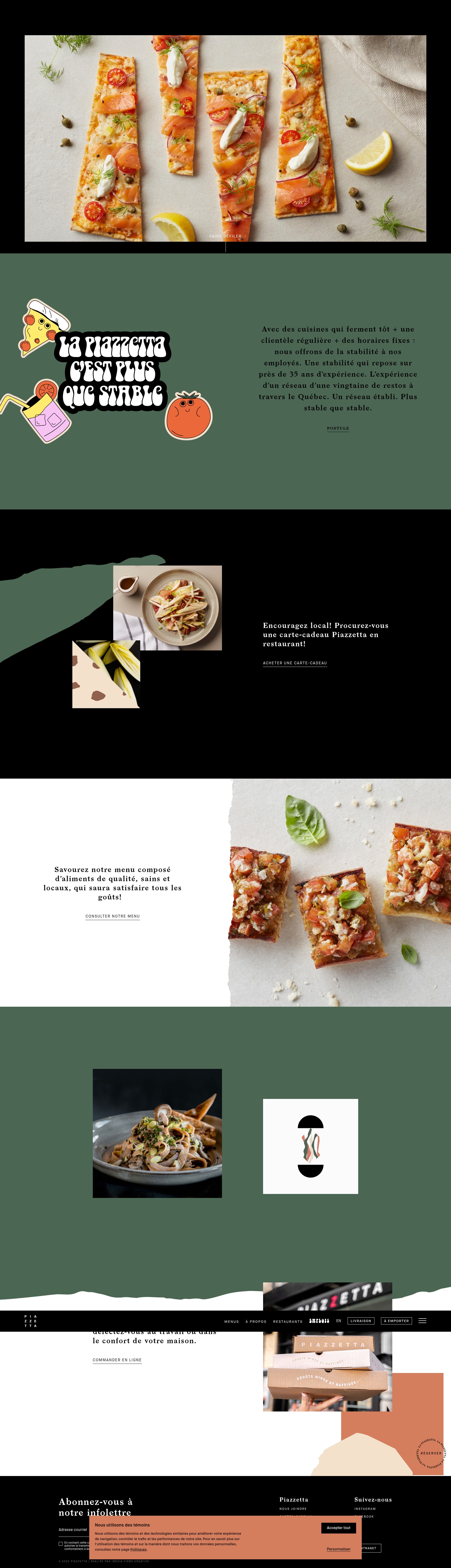 Screenshot of lapiazzetta.ca
