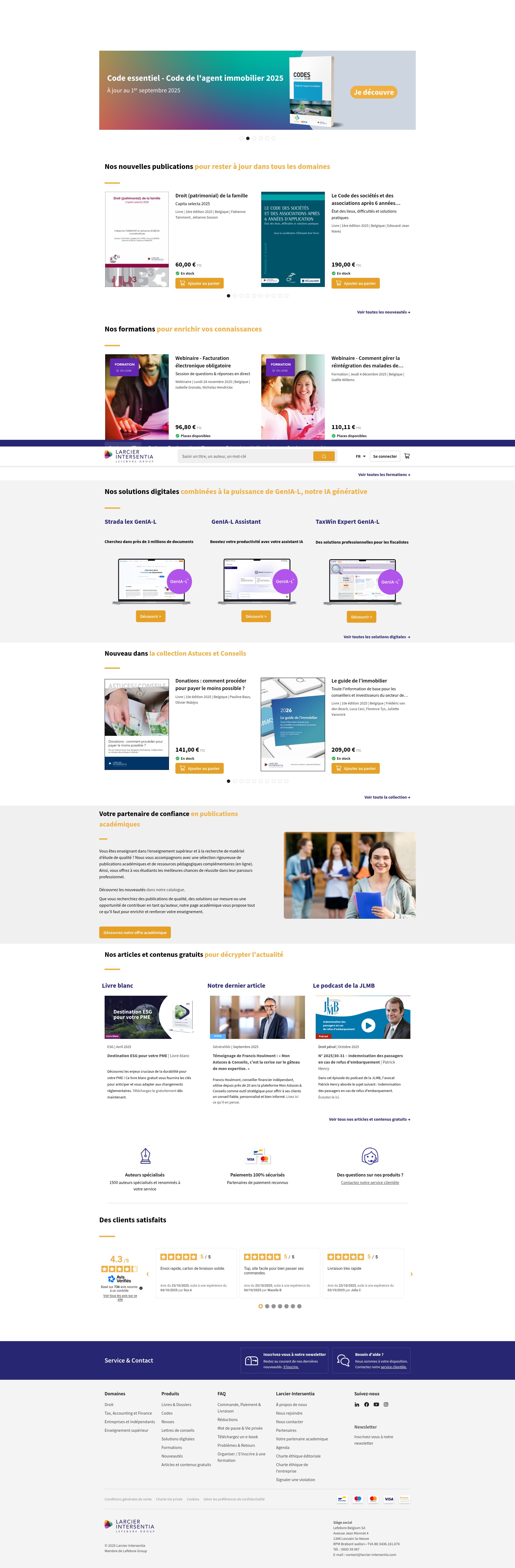 Screenshot of larcier-intersentia.com