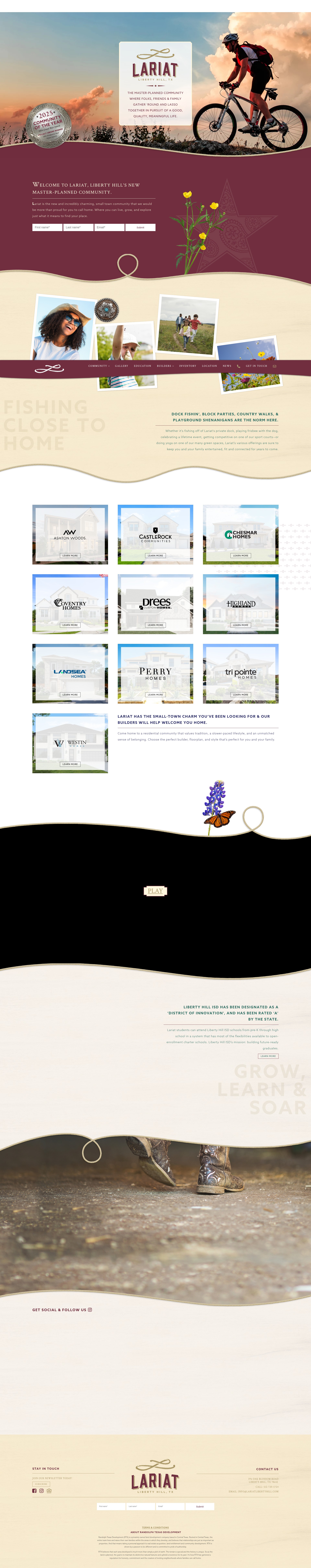 Screenshot of lariatlibertyhill.com