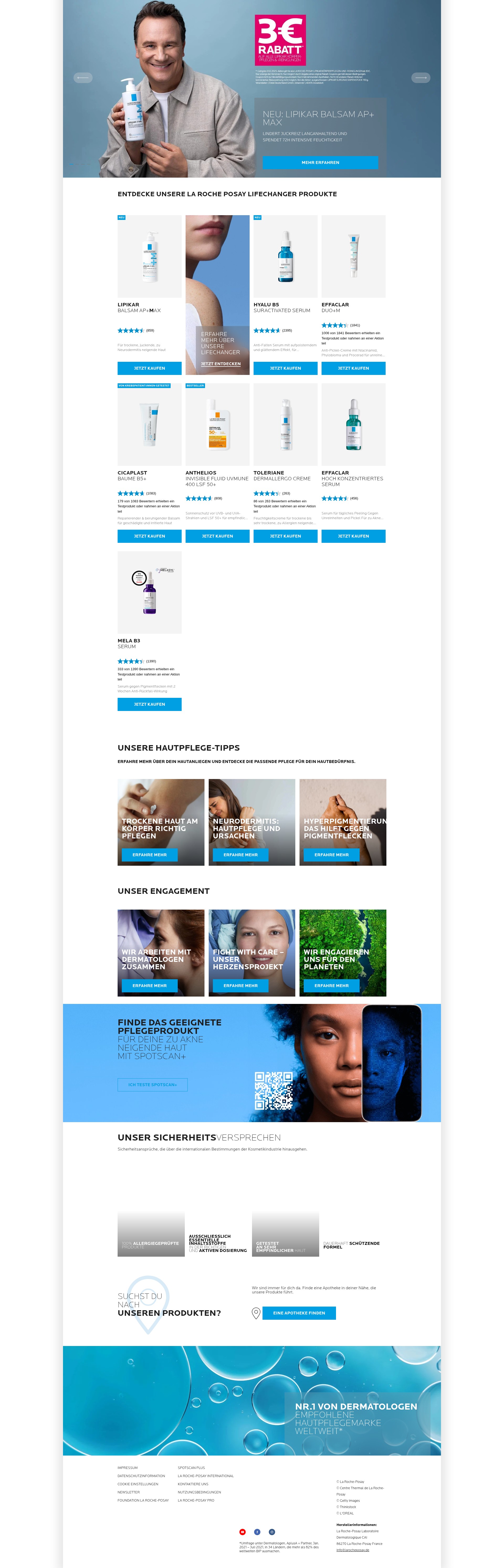 Screenshot of larocheposay.de