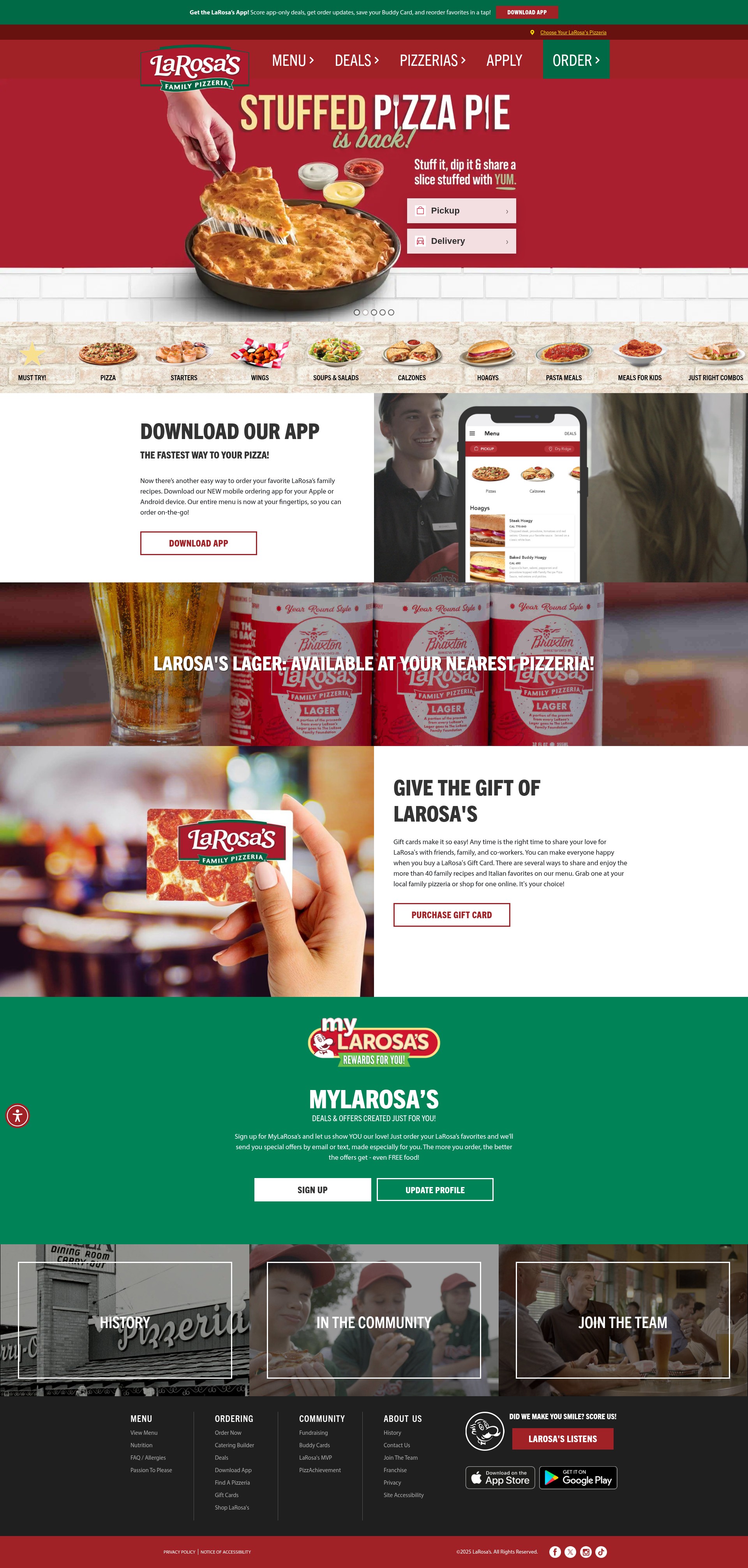 Screenshot of larosas.com