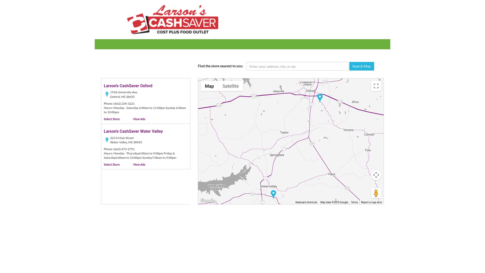 Screenshot of larsonscashsaver.com
