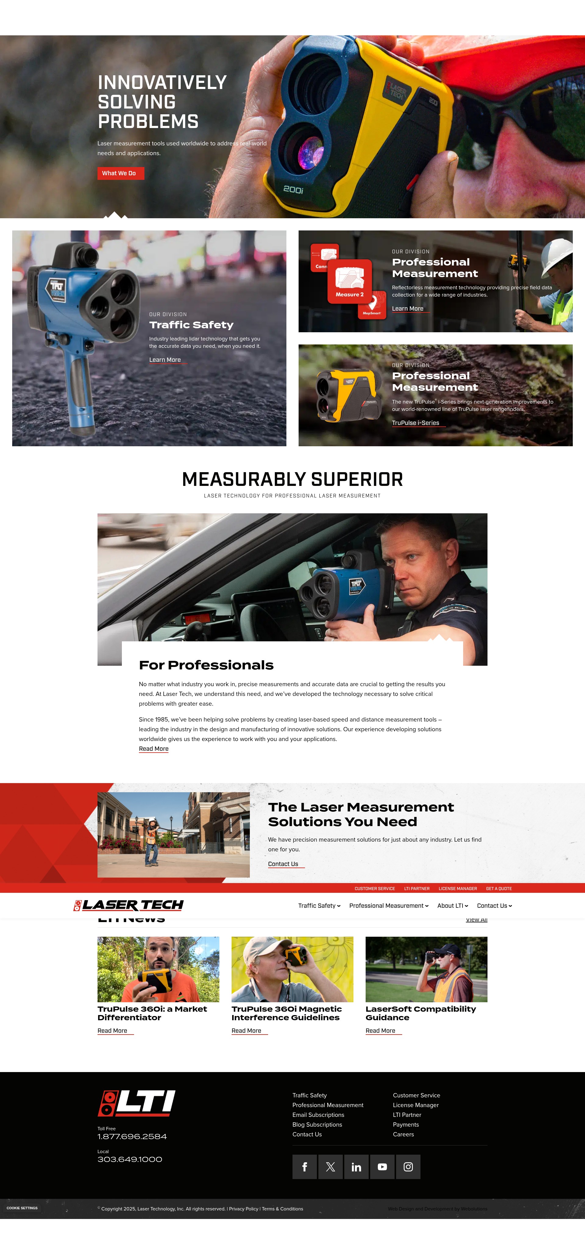 Screenshot of lasertech.com