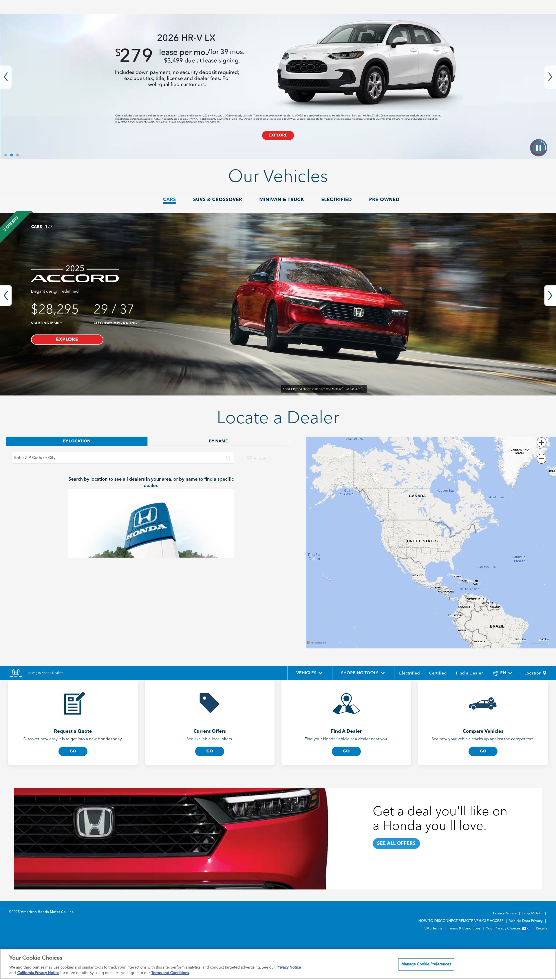Screenshot of lasvegas.hondadealers.com