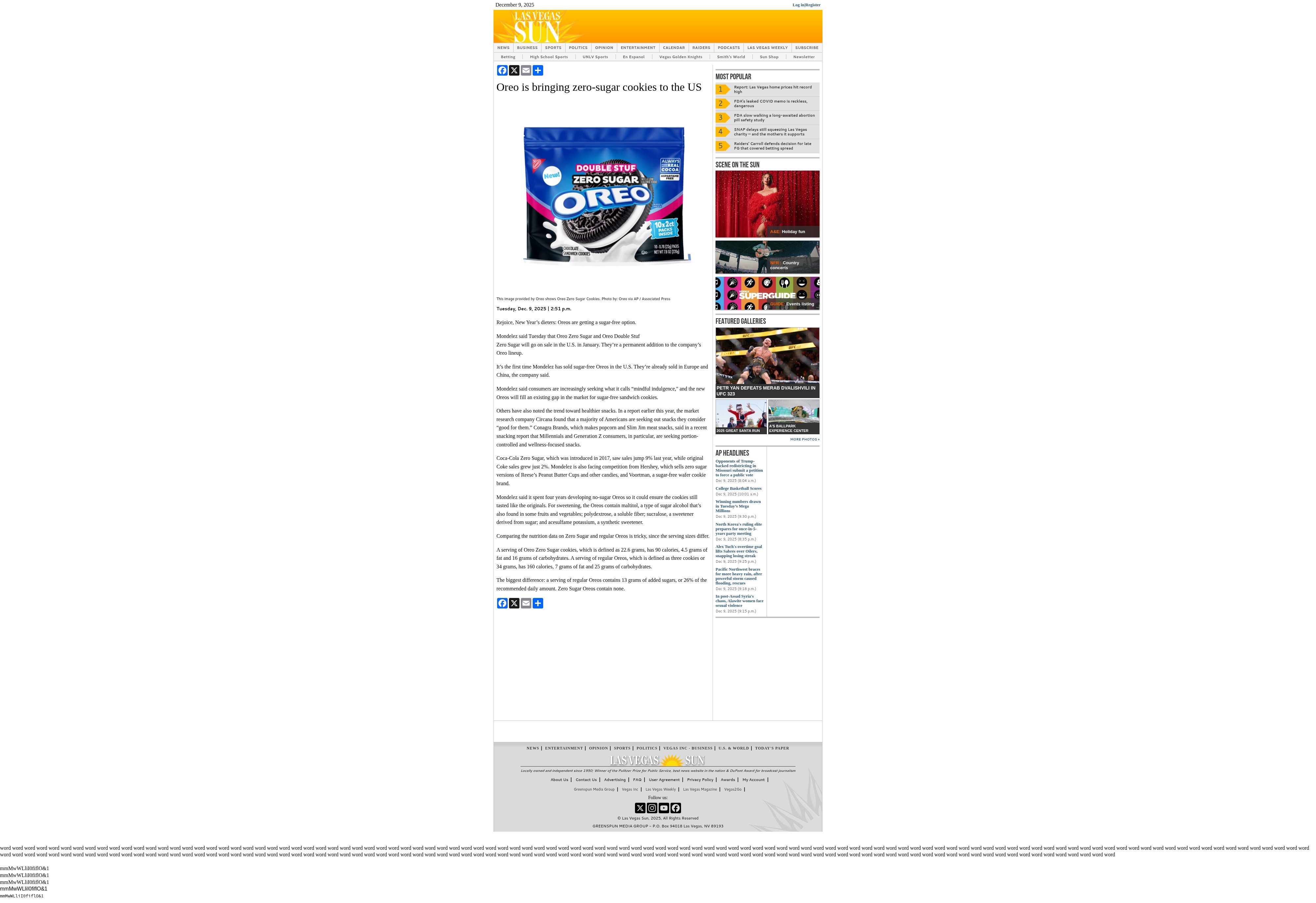 Screenshot of lasvegassun.com