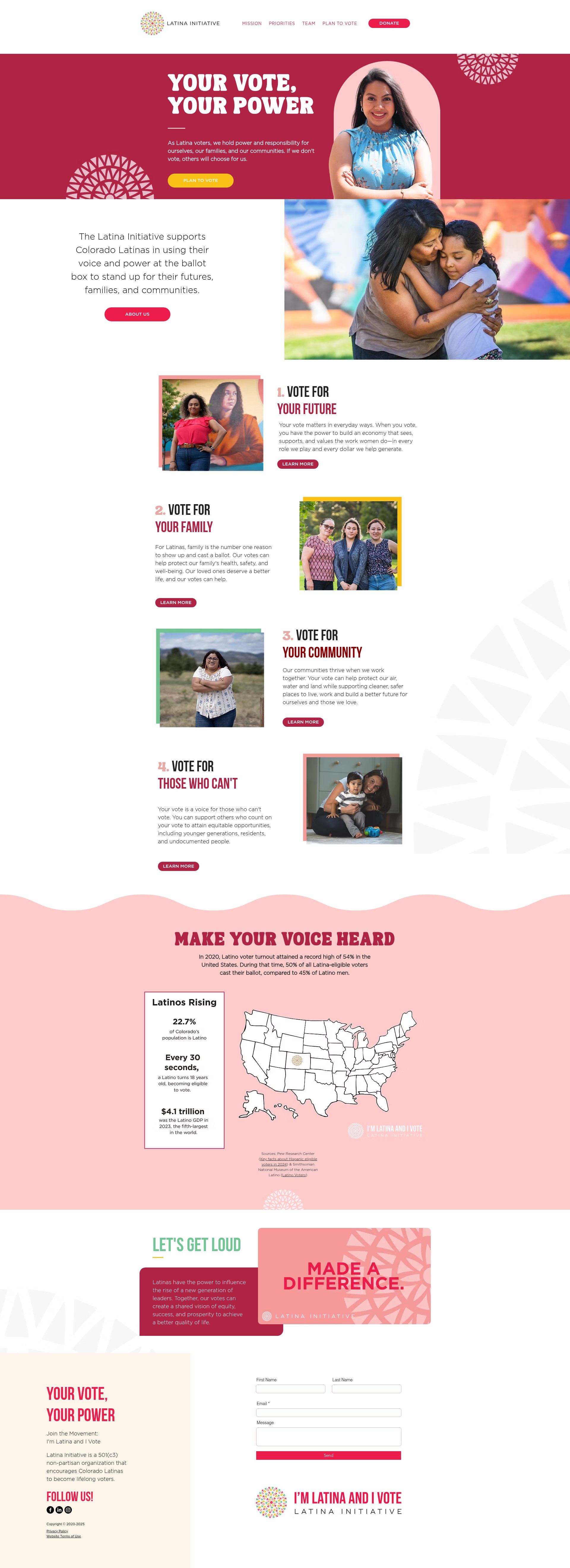 Screenshot of latinainitiativeco.org