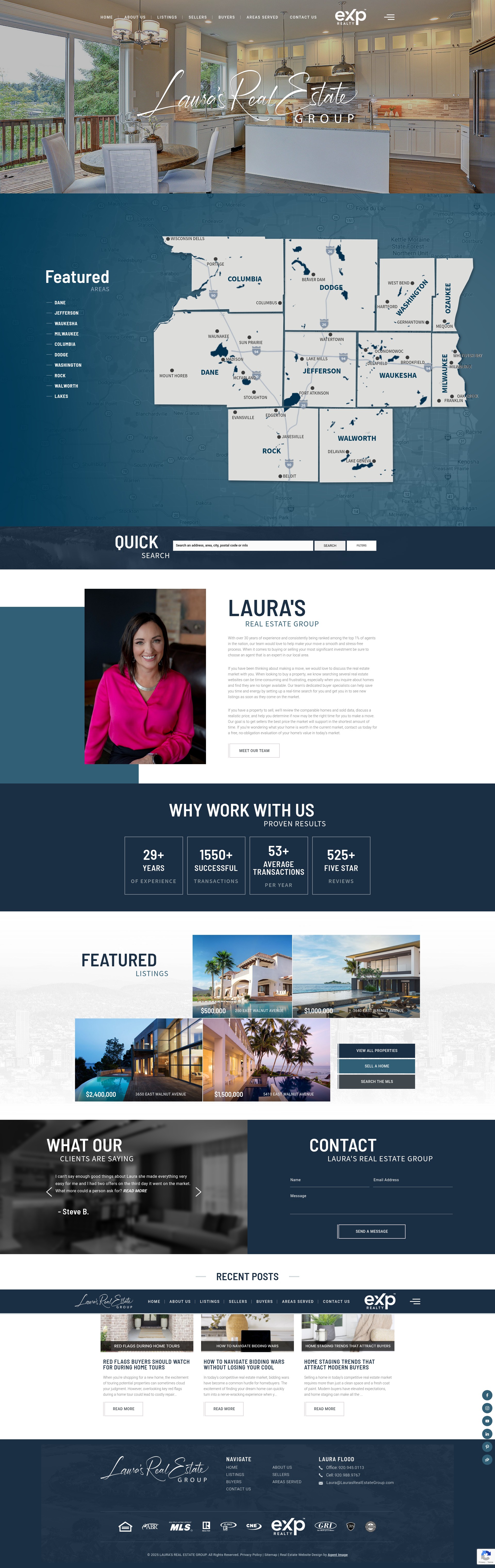 Screenshot of laurasrealestategroup.com