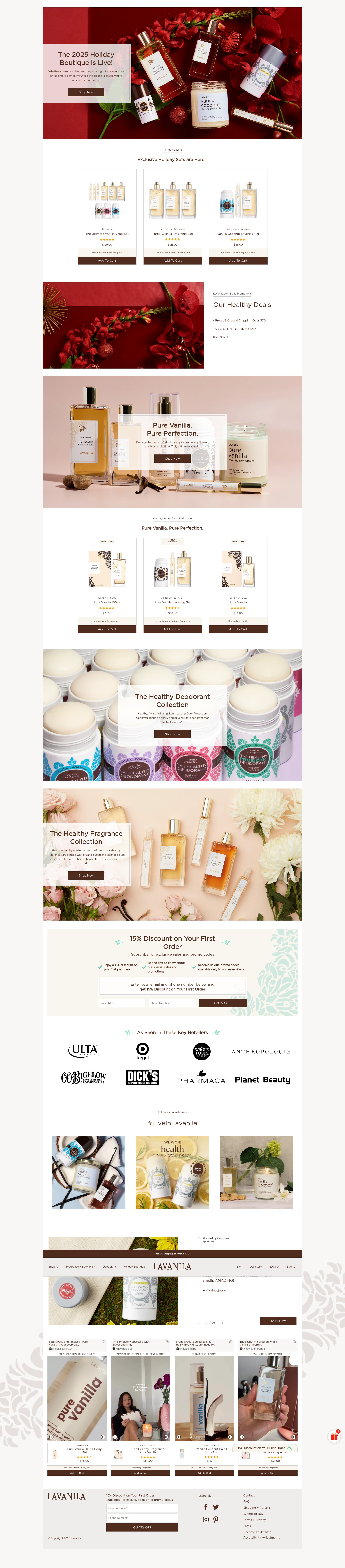 Screenshot of lavanila.com