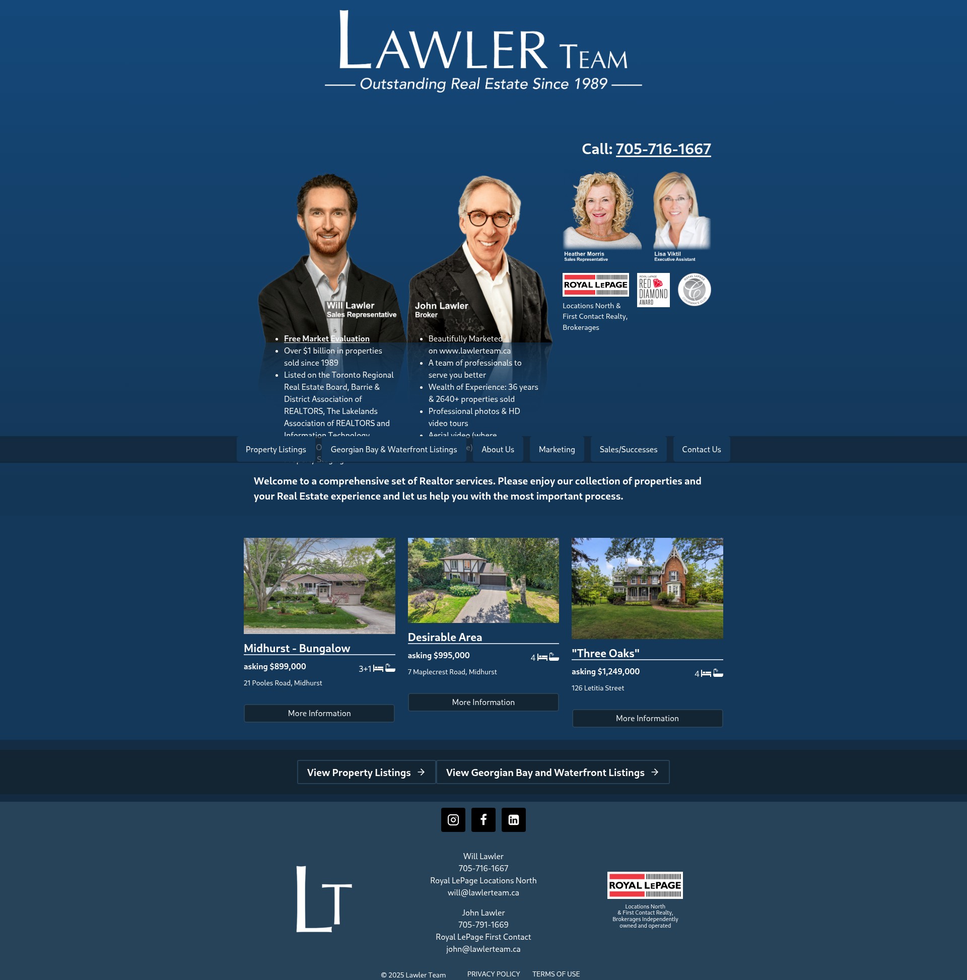Screenshot of lawlerteam.ca