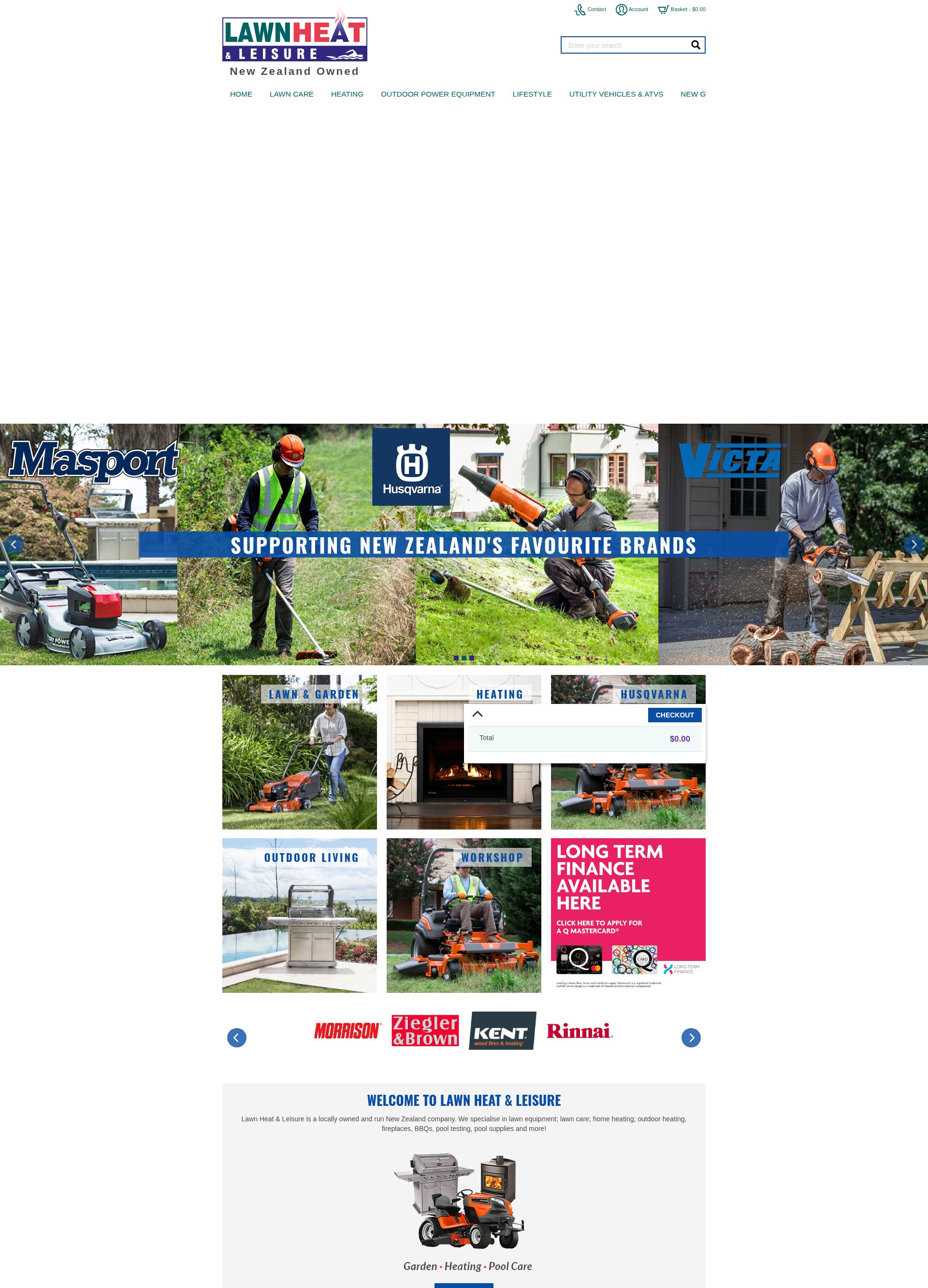 Screenshot of lawnheat.co.nz