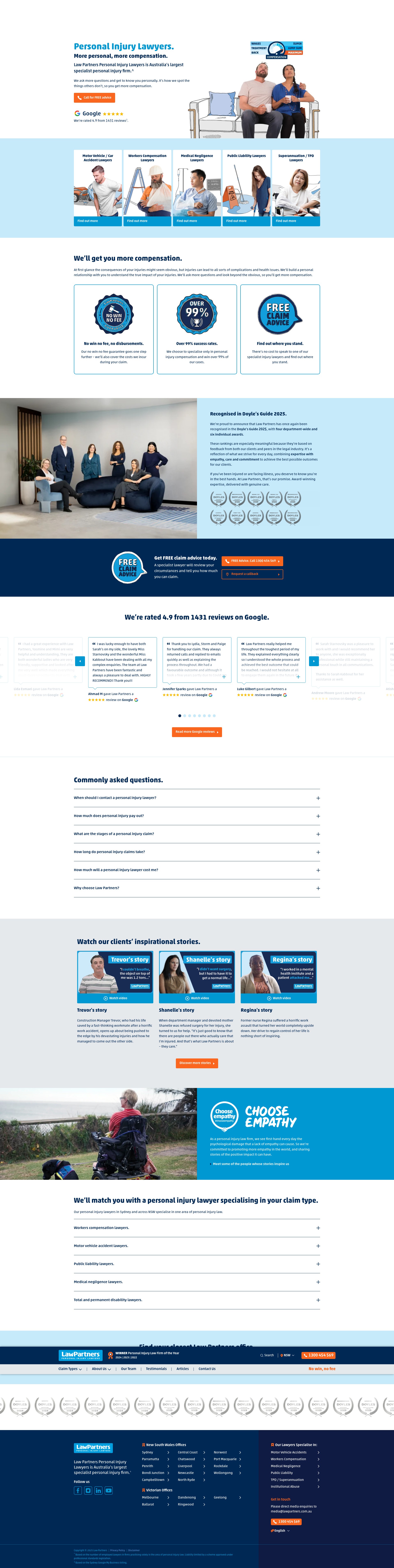 Screenshot of lawpartners.com.au