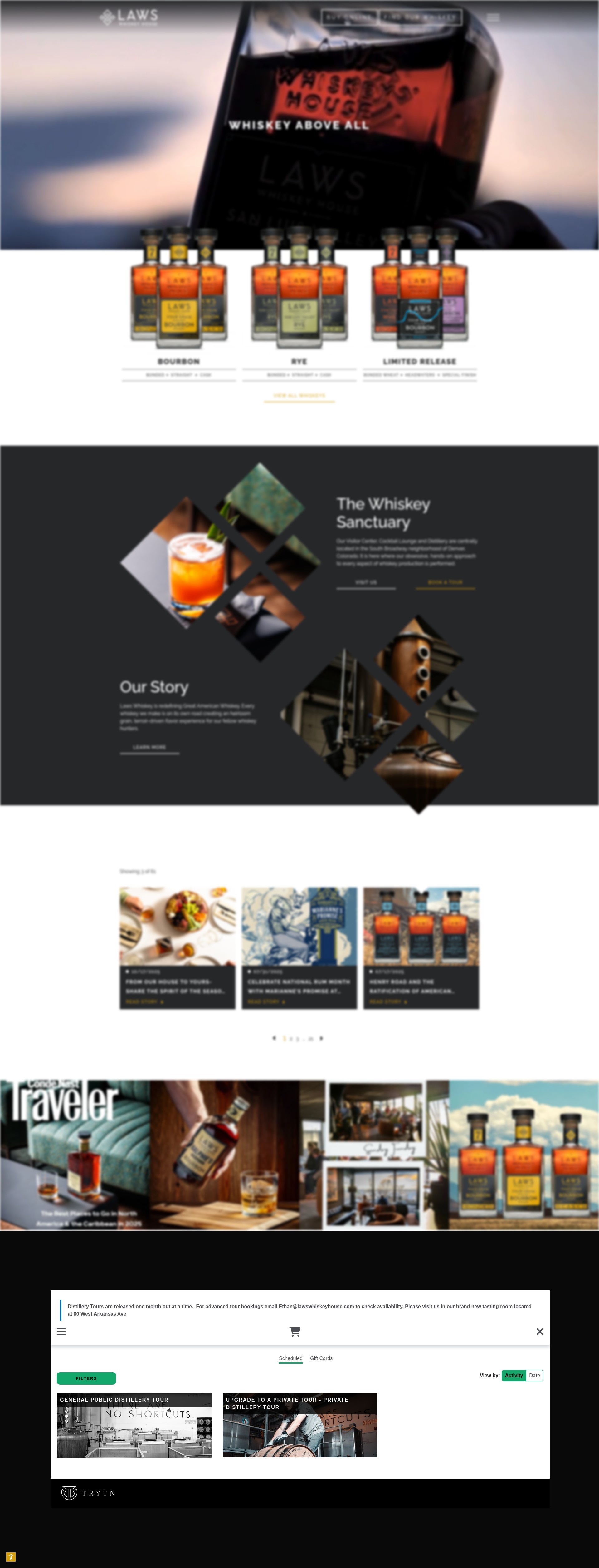 Screenshot of lawswhiskeyhouse.com