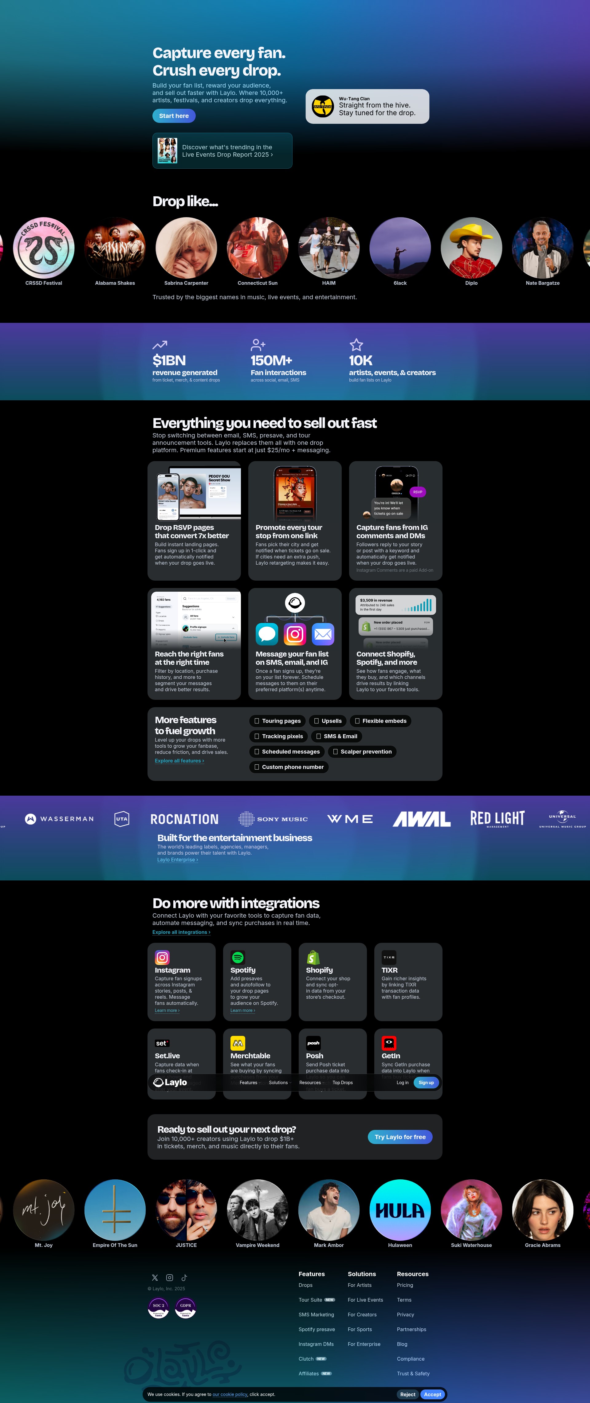Screenshot of laylo.com