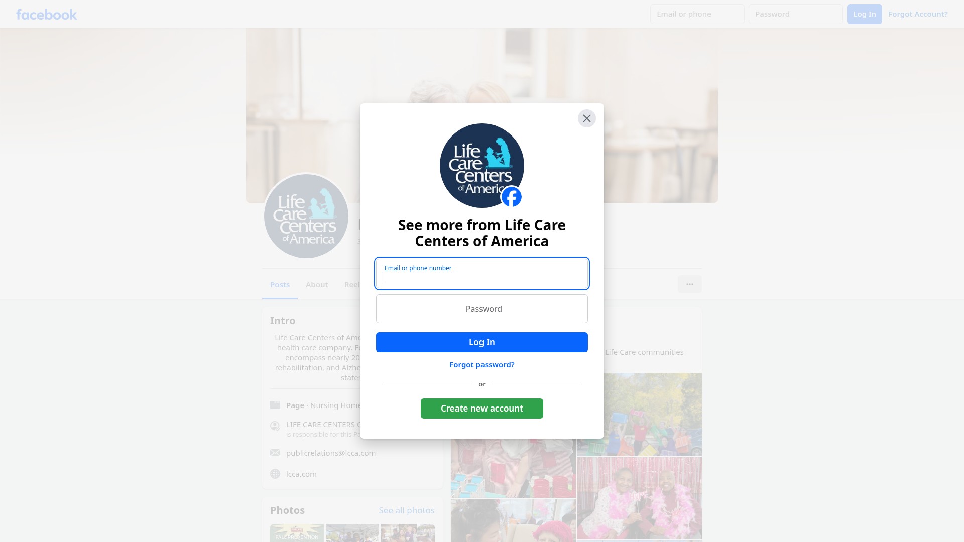 Screenshot of lcca.com
