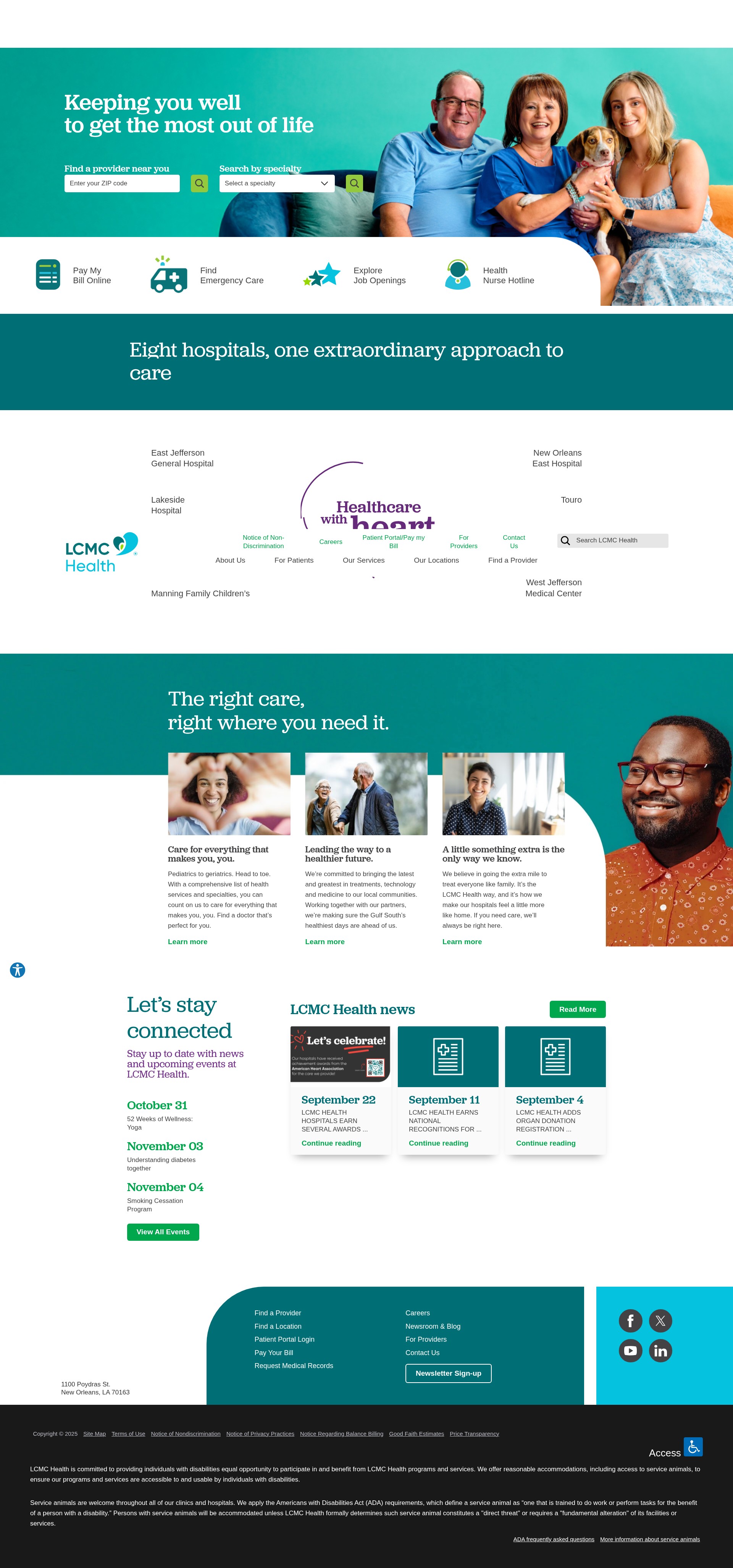 Screenshot of lcmchealth.org